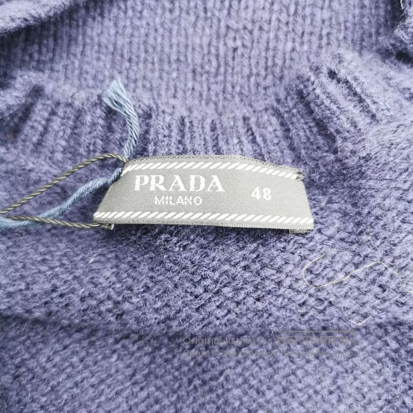 Prada Prada Navy Wool Crewneck Sweater Size 48 . Size L / US 10 / IT 46 - 5 Thumbnail