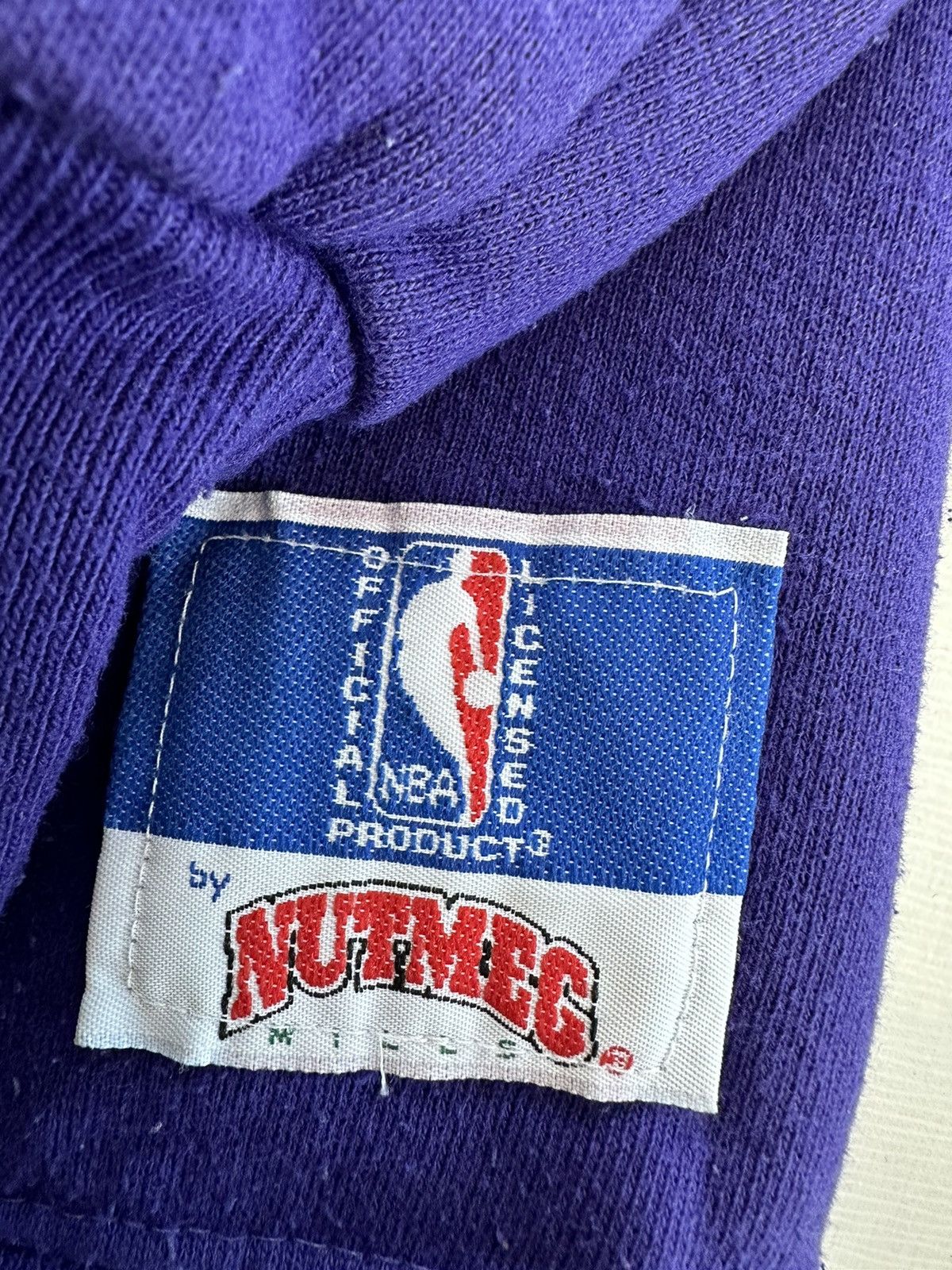 NBA × Nutmeg Crazy Vintage 90s Lakers Magic Johnson Nutmeg Crewneck Rare Size US XL / EU 56 / 4 - 4 Thumbnail