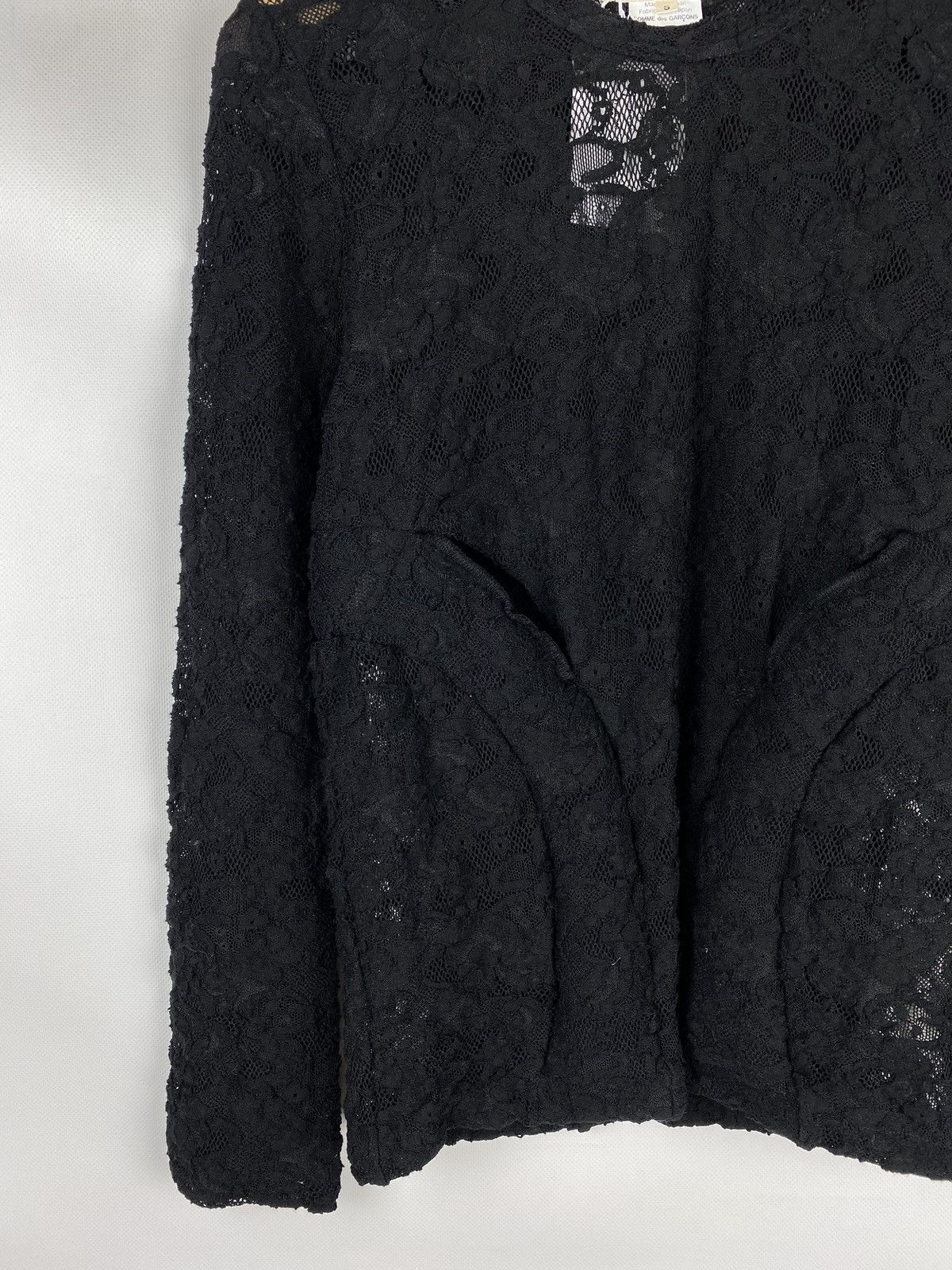 Comme des Garcons BNWT! Comme Des Garçons floral lace long sleeve top tunic Size S / US 4 / IT 40 - 7 Thumbnail