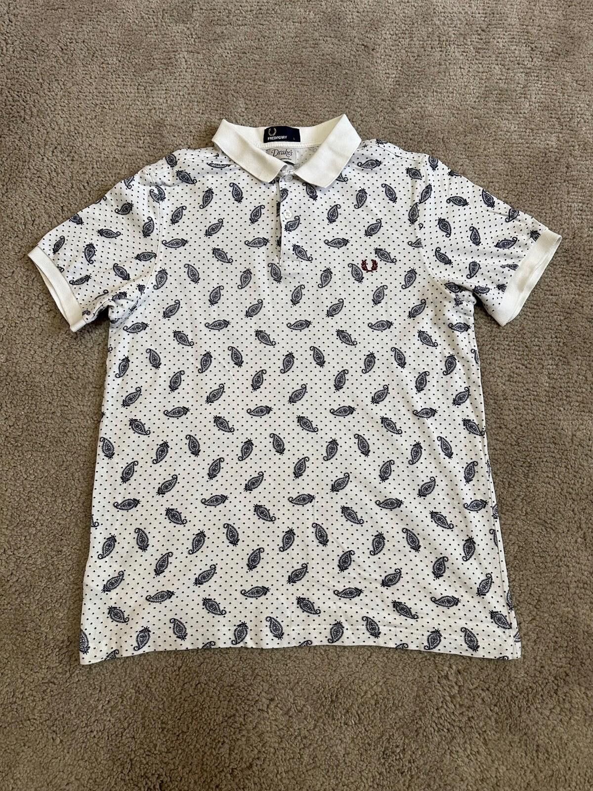 Fred Perry Fred Perry x Drake's Archive Print Paisley SS Polo Shirt L Size US L / EU 52-54 / 3 - 1 Thumbnail