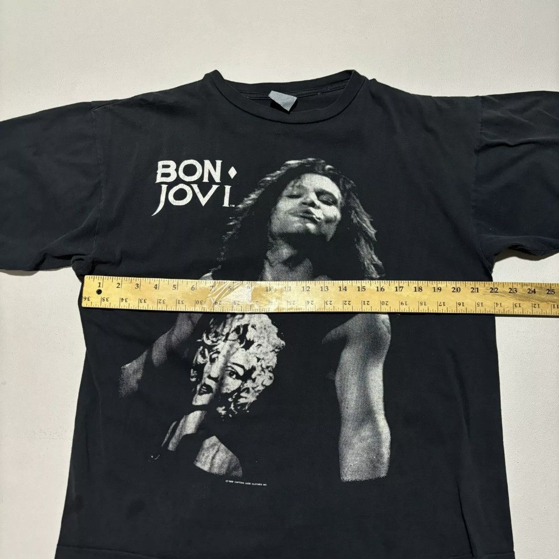 Vintage Bon Jovi Marilyn Monroe T-Shirt Vintage 80s Band Brotherhood Size US L / EU 52-54 / 3 - 6 Thumbnail