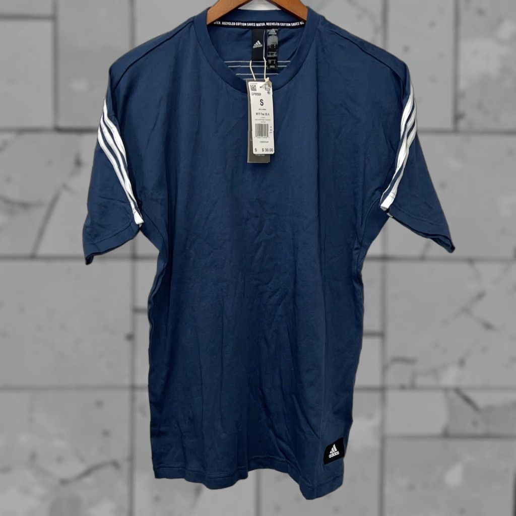 Adidas NWT ADIDAS M Fi Tee 3S A Blue T-Shirt Mens Size S Size US S / EU 44-46 / 1 - 1 Thumbnail