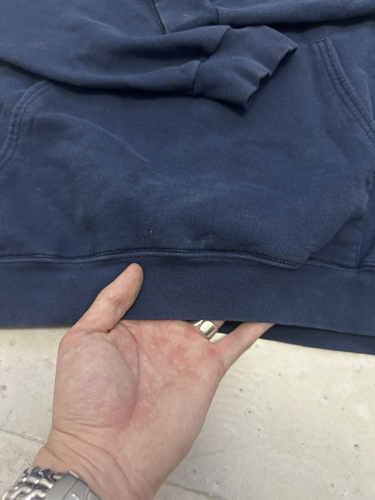 4GSELLER × Hanes × Vintage Vintage 90s Hanes Navy blue sun washed California Pal hoodie Size US XL / EU 56 / 4 - 8 Thumbnail