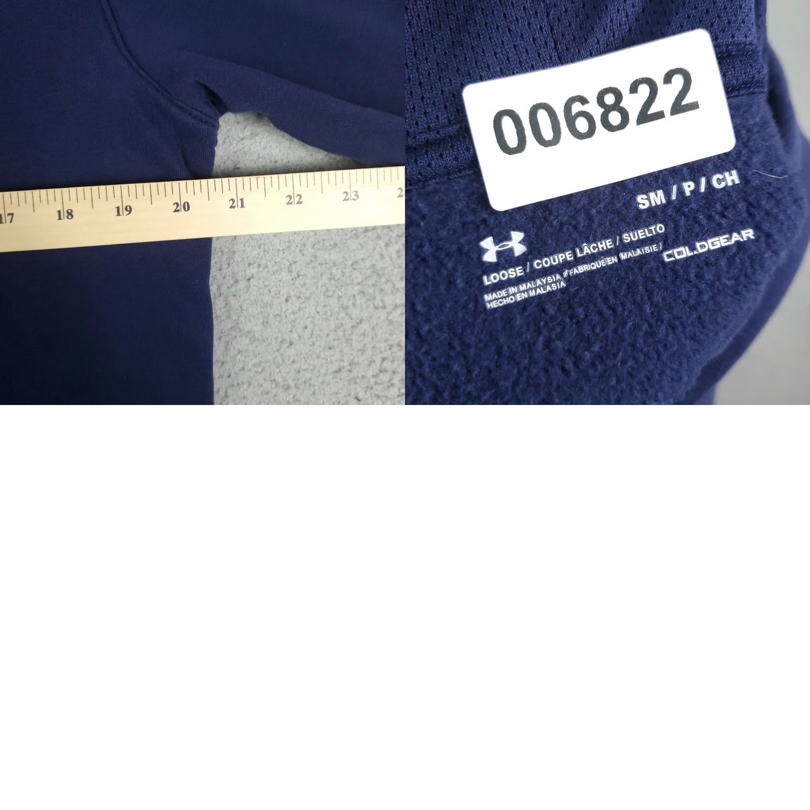 Under Armour Under Armour Hoodie Pullover Blue ColdGear Adult Small Regular Fit Logo | Unisex Sports Knit Sweatshirt Size US S / EU 44-46 / 1 - 8 Thumbnail
