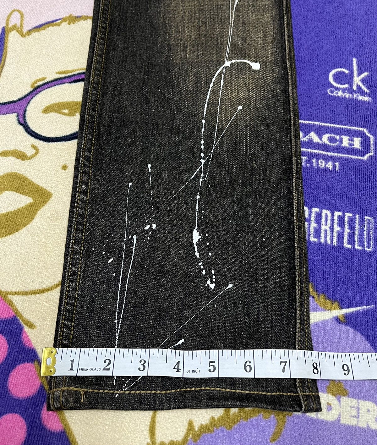 Japanese Brand Punk Skulls Design by RATTLE TRAP Distressed Denim Size US 34 / EU 50 - 21 Thumbnail