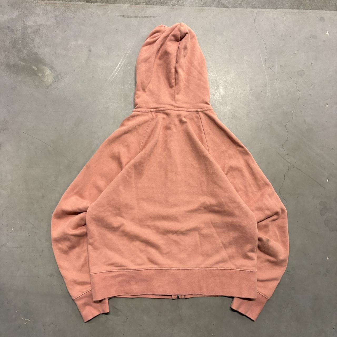 Japanese Brand × Vintage Crazy Vintage Y2K/2000s Blank Peach Minimalistic Zipup Hoodie! Size US M / EU 48-50 / 2 - 2 Thumbnail