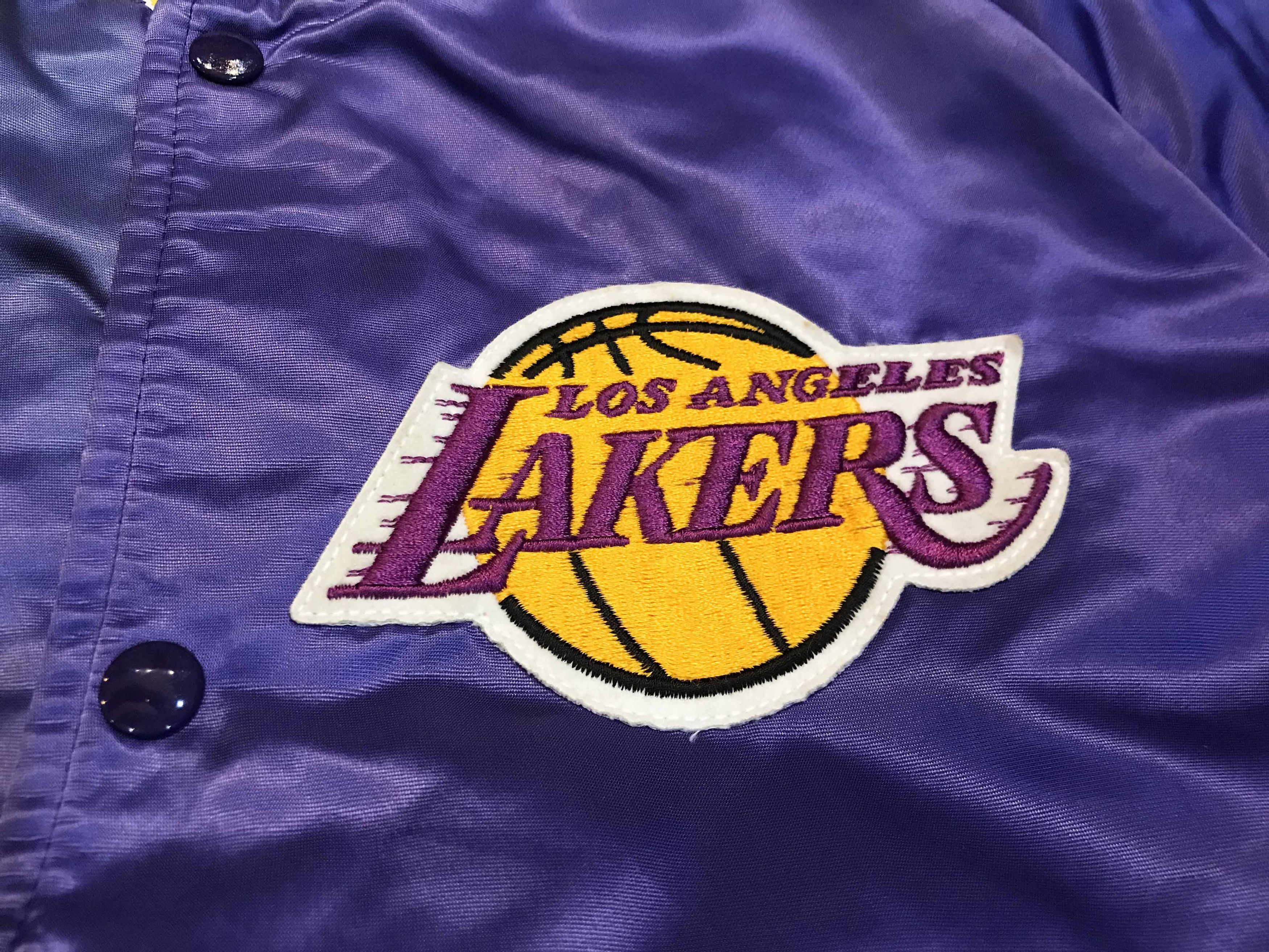Chalk Line × NBA × Vintage Vintage Chalk Line NBA Los Angeles Lakers Bomber Jacket Size US L / EU 52-54 / 3 - 3 Thumbnail
