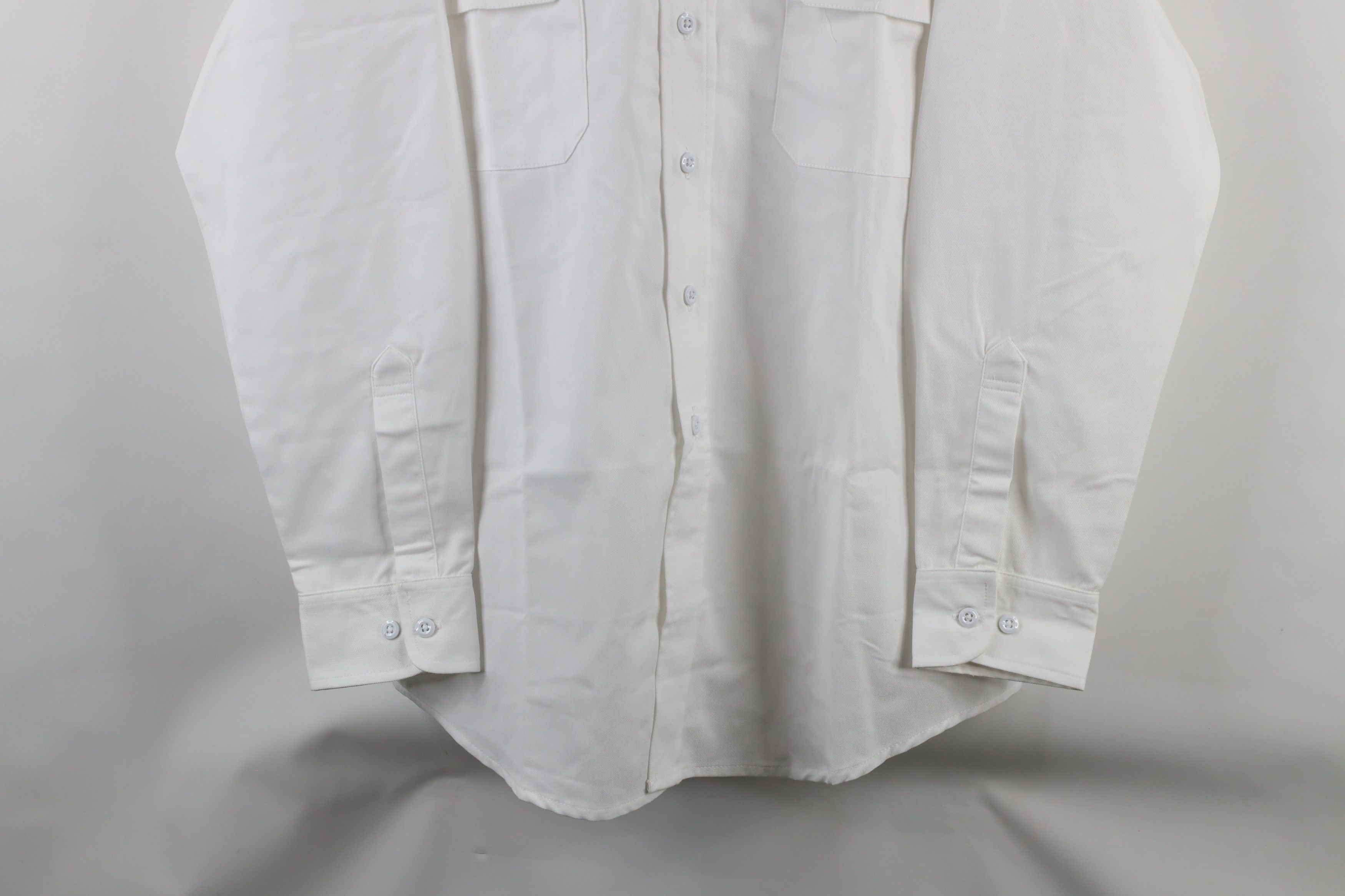 Big Mac × Vintage Vintage 90s Big Mac Mechanic Collared Button Shirt White Size US L / EU 52-54 / 3 - 3 Thumbnail