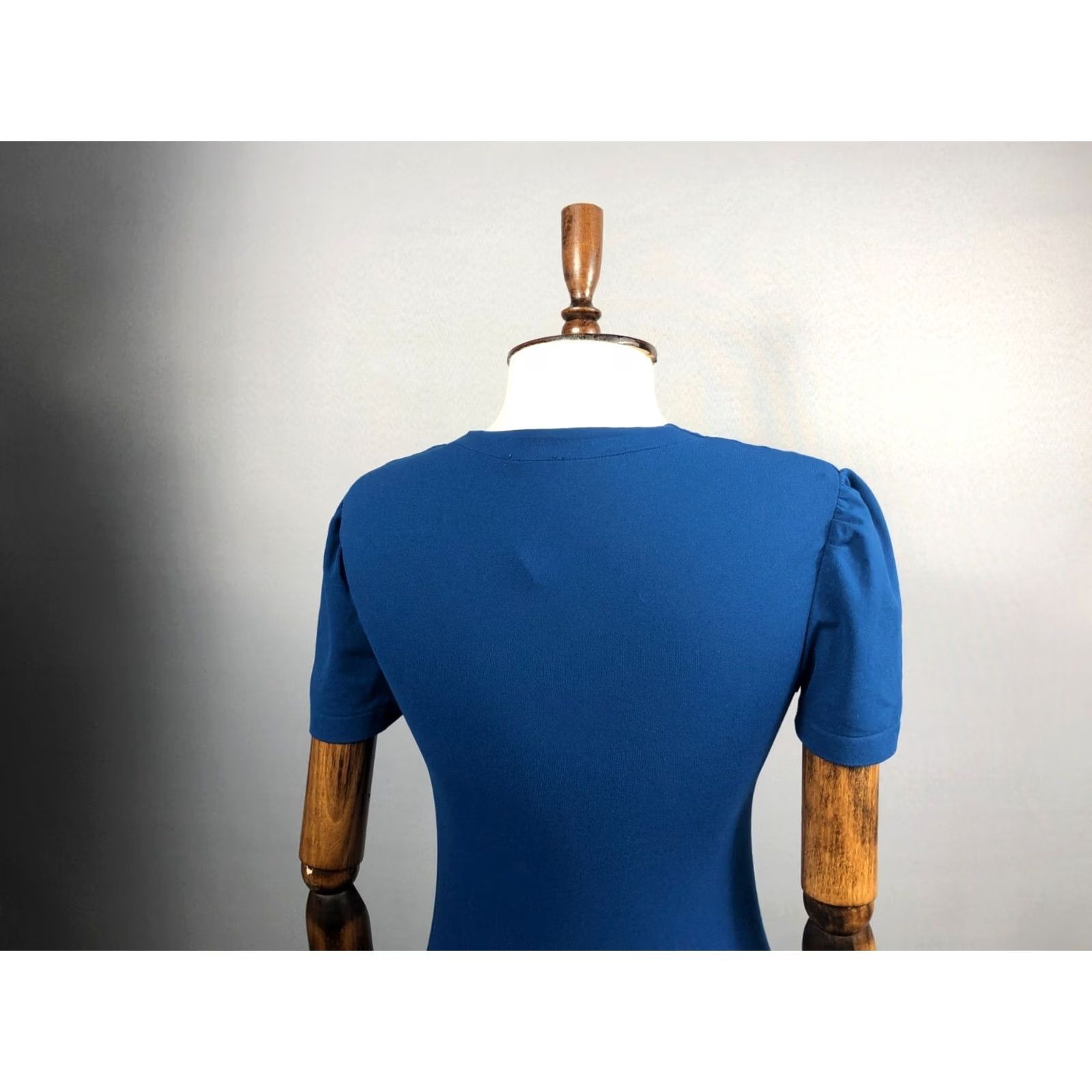 Wolford Wolford Blue Women Dress Nylon Elastane Short Sleeve Scoop Neck Asymmetric Hem Mini Size S Size S / US 4 / IT 40 - 5 Thumbnail