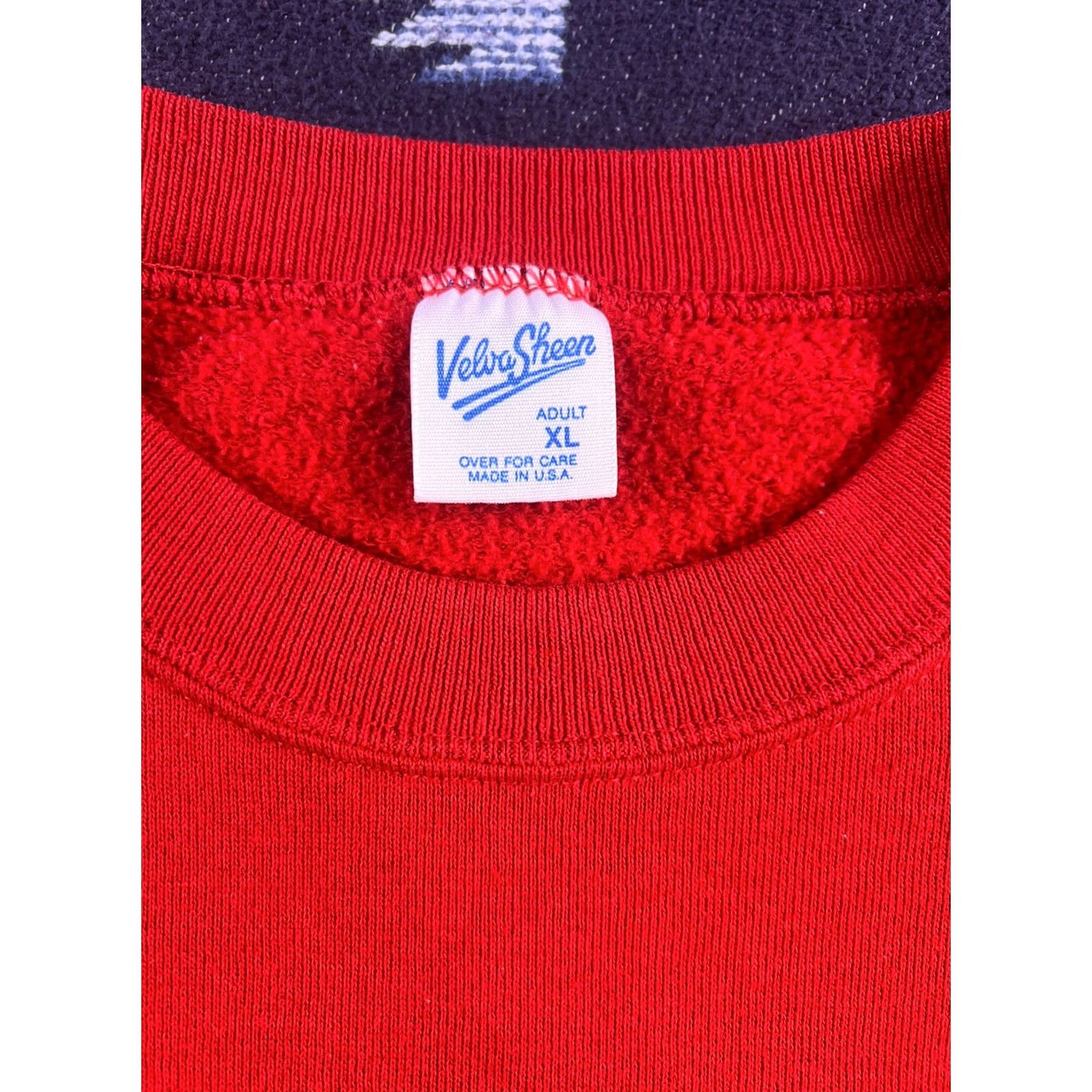 Velva Sheen VINTAGE Mickey Mouse Sweatshirt Walt Disney L/XL Velva Sheen Crew Neck Red 80s Mens Large Boys Girls (adjusted) Size US L / EU 52-54 / 3 - 7 Thumbnail