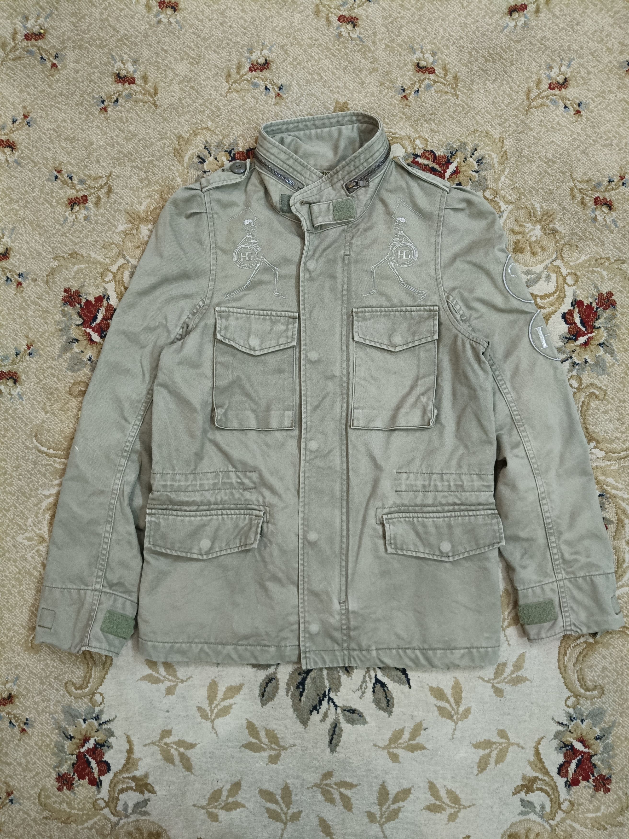 Hysteric Glamour × Japanese Brand HG Embroidered Military Jacket Size US S / EU 44-46 / 1 - 2 Thumbnail