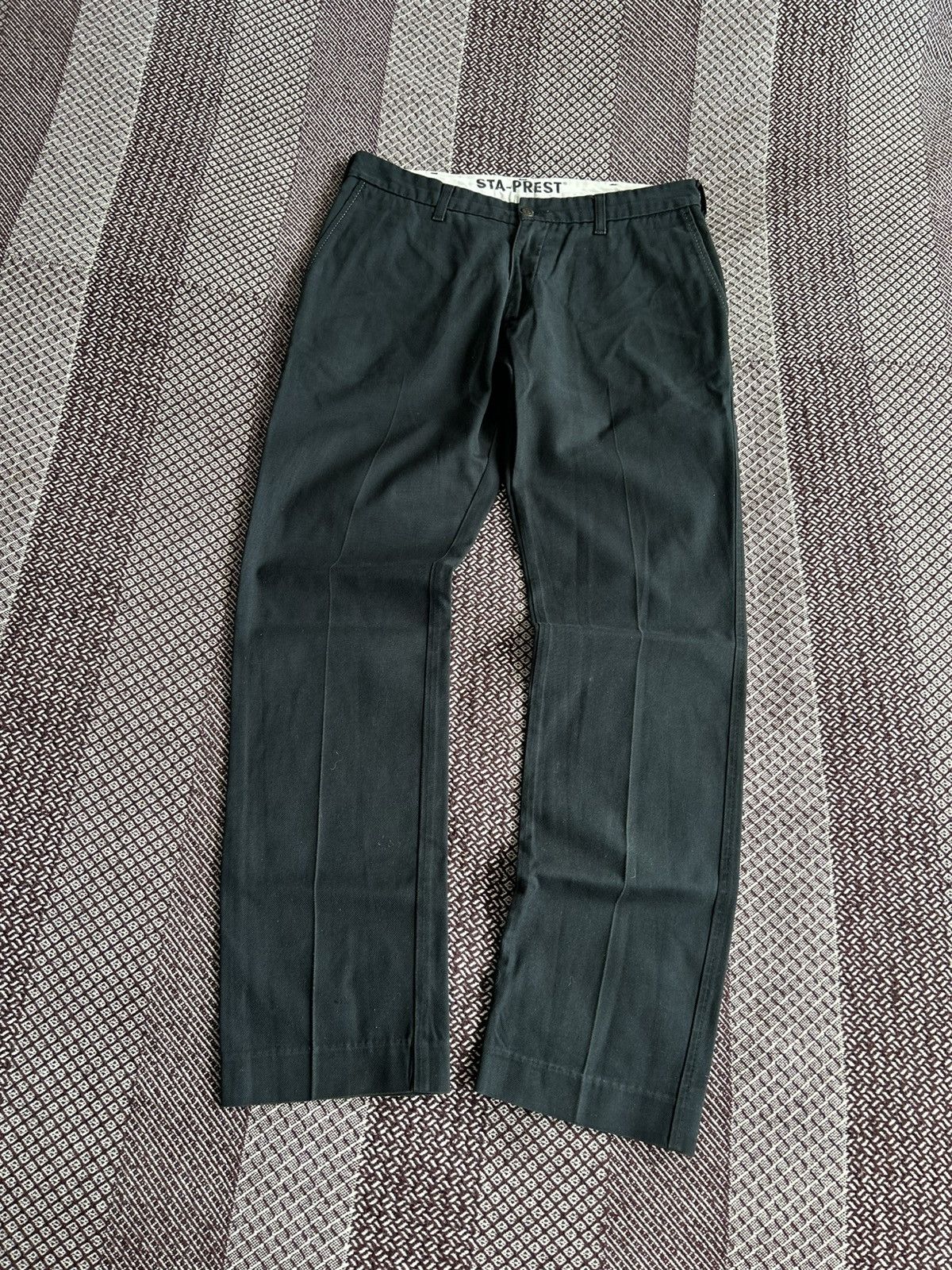 Levi's Vintage 90s Levis Sta-Prest Denim Jeans Solid Style Size W34 Size US 34 / EU 50 - 5 Thumbnail