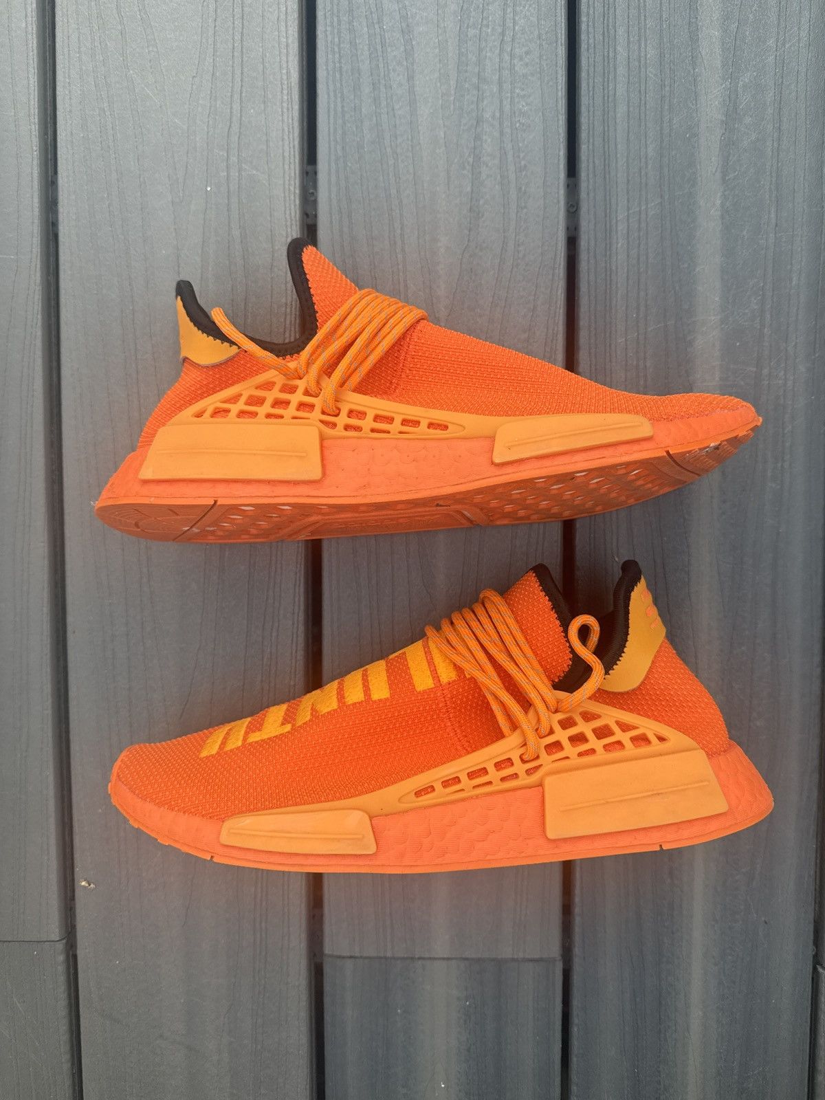 Adidas × Pharrell Adidas NMD Human Race x Pharrell Orange Size US 11 / EU 44 - 1 Thumbnail