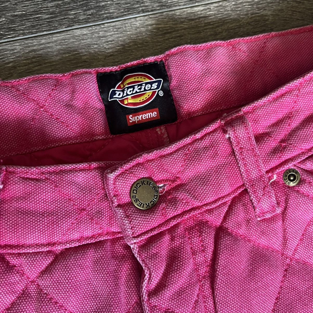 Dickies × Supreme Supreme x Dickies Quilted Double Knee Painter Pant Pink FW21 Size US 32 / EU 48 - 11 Thumbnail
