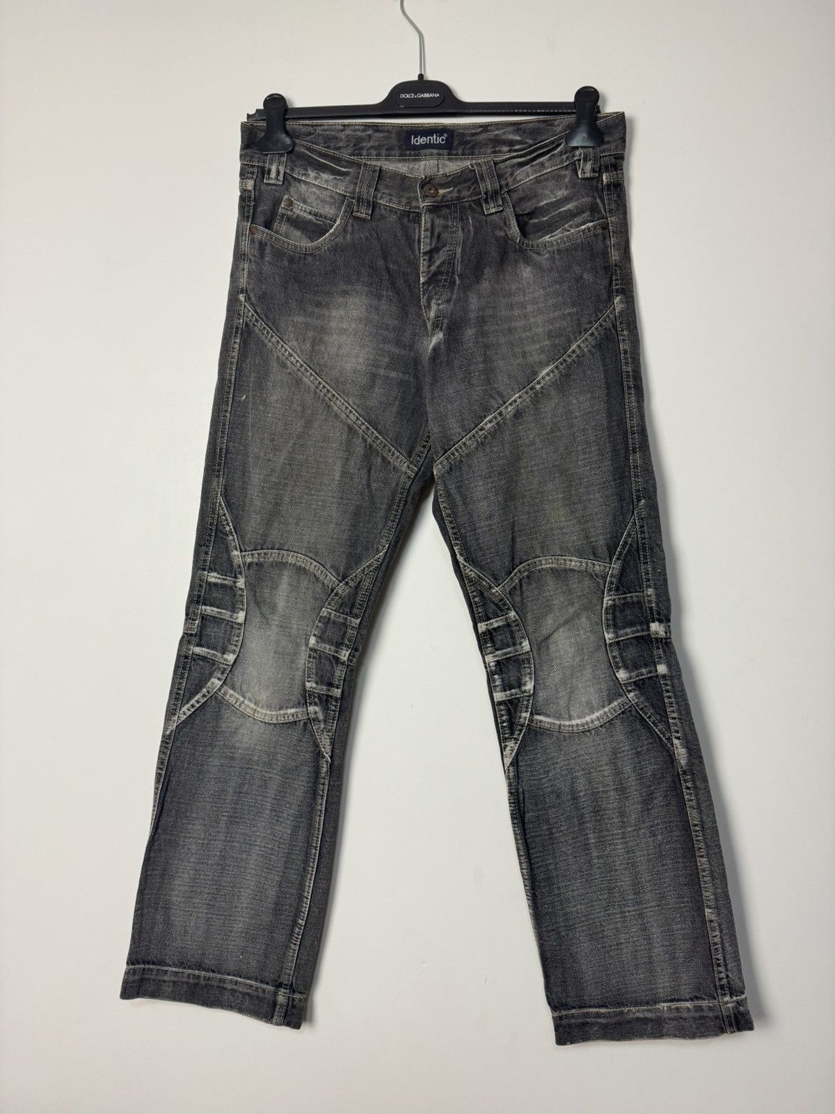 Japanese Brand Japanese Style Panelled Vintage Denim Jeans Avant Garde Size US 33 - 2 Thumbnail
