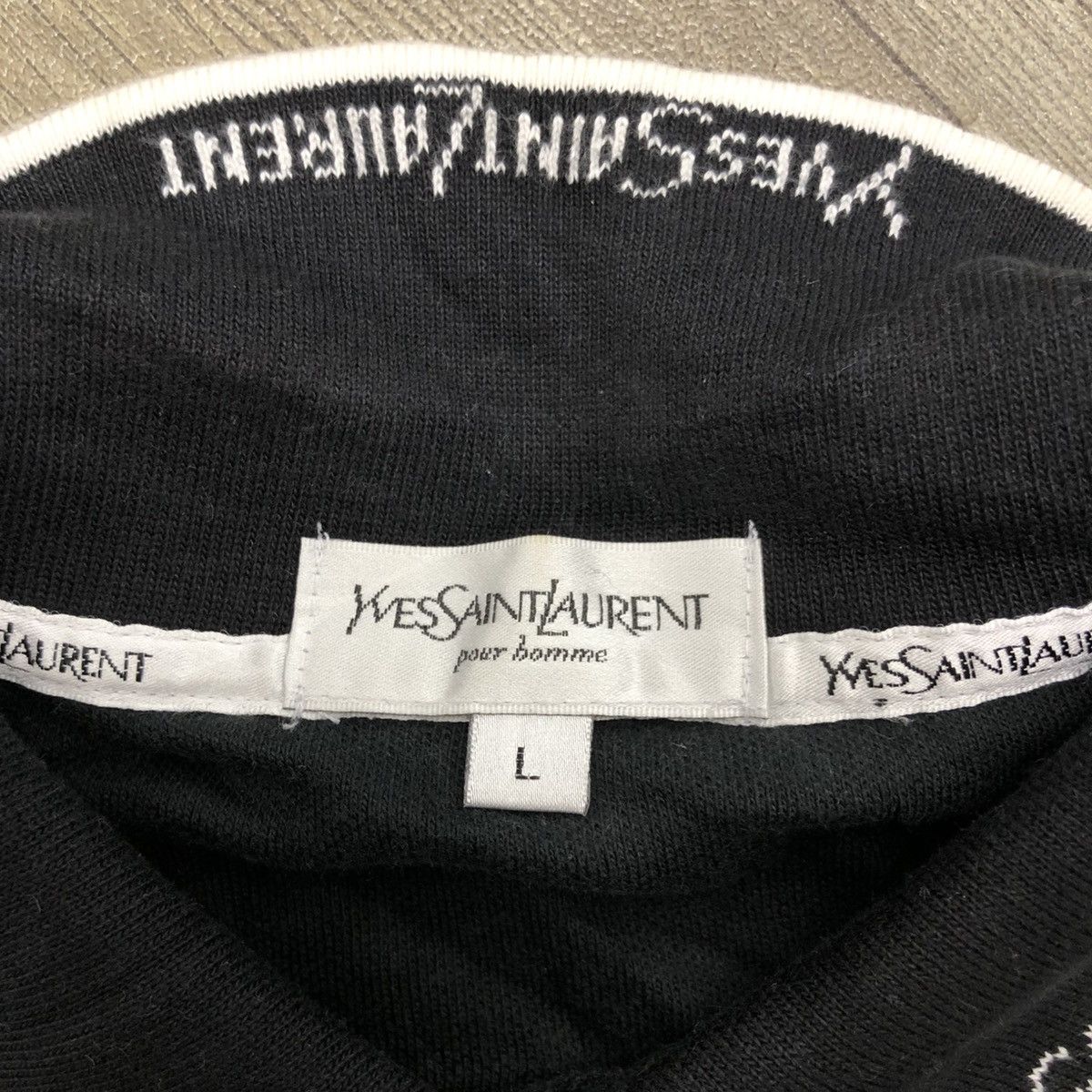 Vintage × Yves Saint Laurent Vintage Yves Saint Laurent Pour Homme YSL Pocket Polo Shirt Size US L / EU 52-54 / 3 - 7 Thumbnail