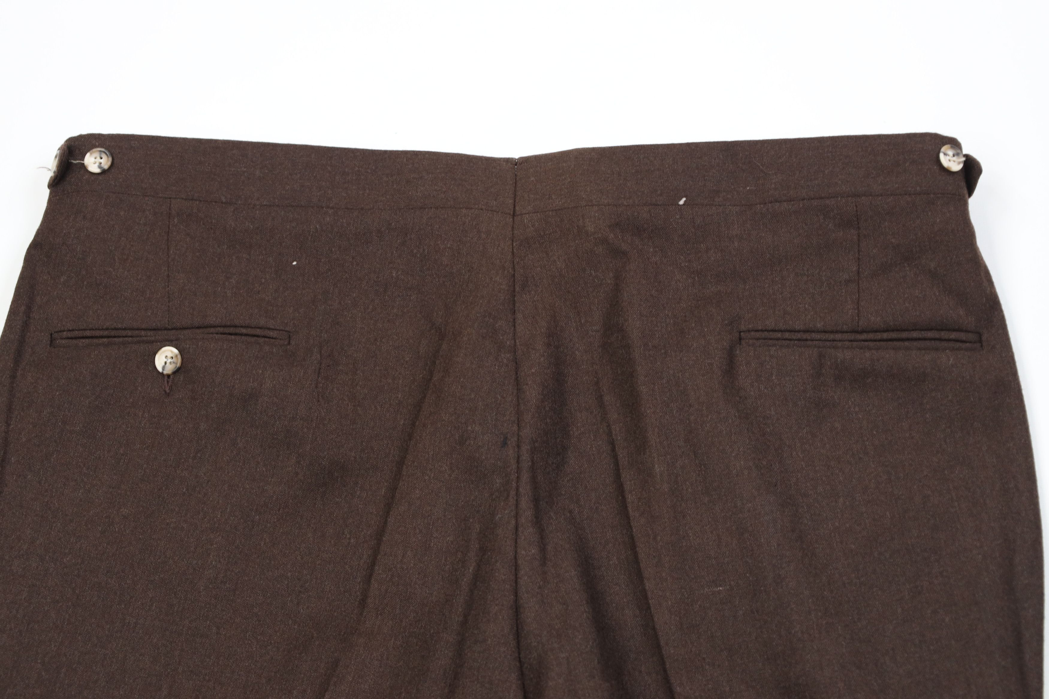 Vintage Vintage 70s Streetwear Wool Wide Leg Chino Pants Brown USA Size US 40 / EU 56 - 11 Thumbnail