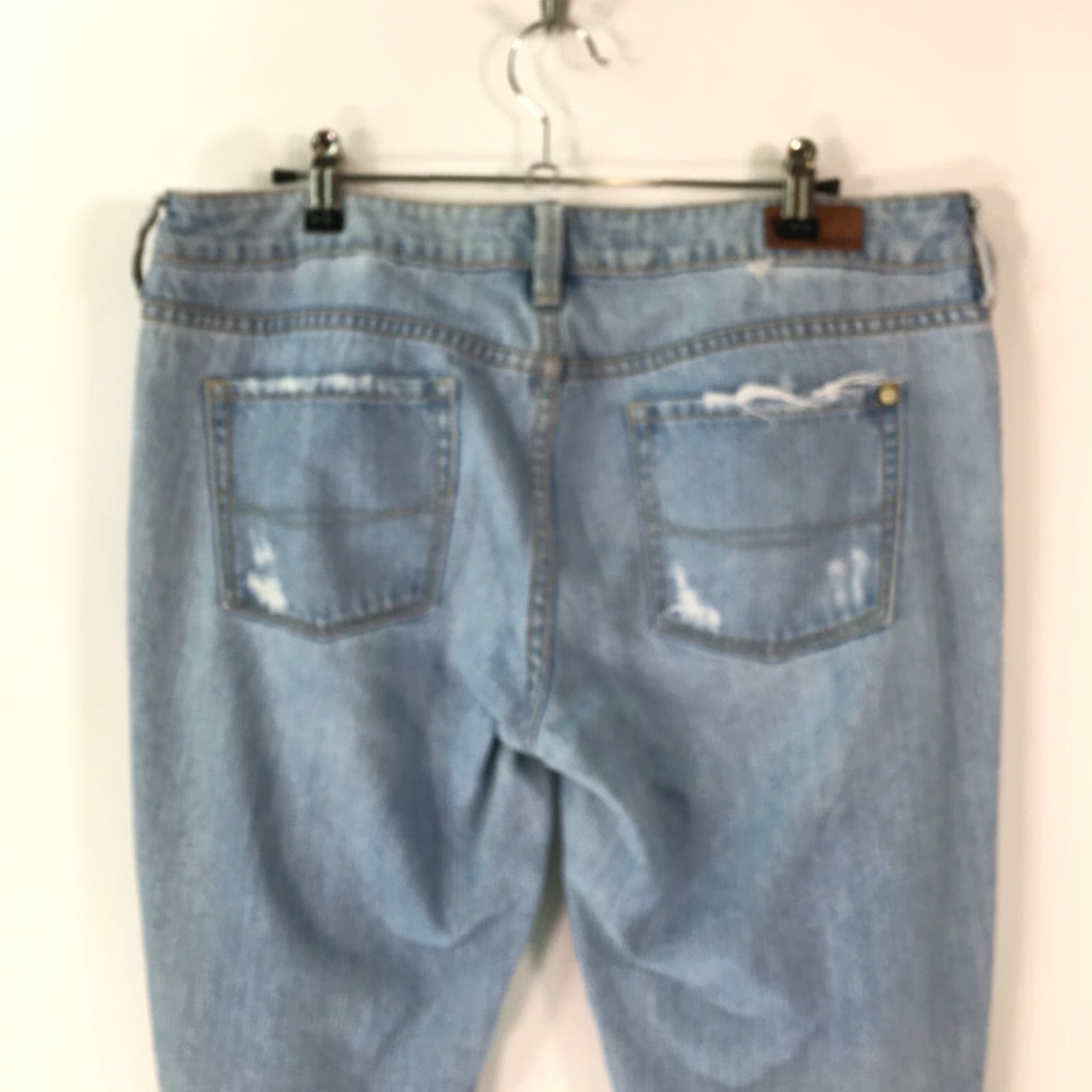 Denime Bullhead Venice Women's Distressed Skinny Jeans Size 11 Blue Denim 34x31 Size 32" / US 10 / IT 46 - 3 Thumbnail