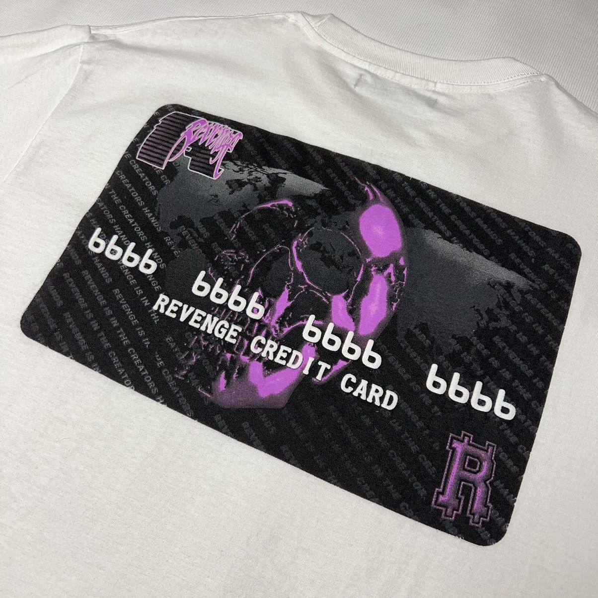 Revenge Revenge Credit Card Logo Tee Shirt White Debit Skull XXX Size US L / EU 52-54 / 3 - 8 Thumbnail