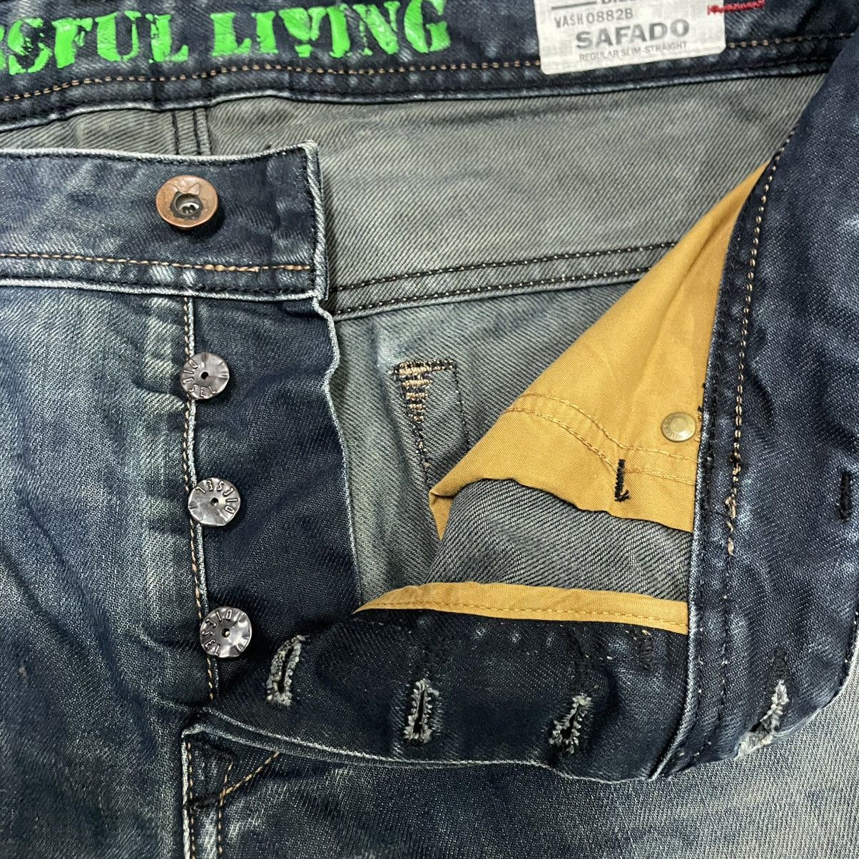 Diesel 🔥Vintage Diesel Industry Washed Ripped Distress Denim Jeans Size US 34 / EU 50 - 13 Thumbnail