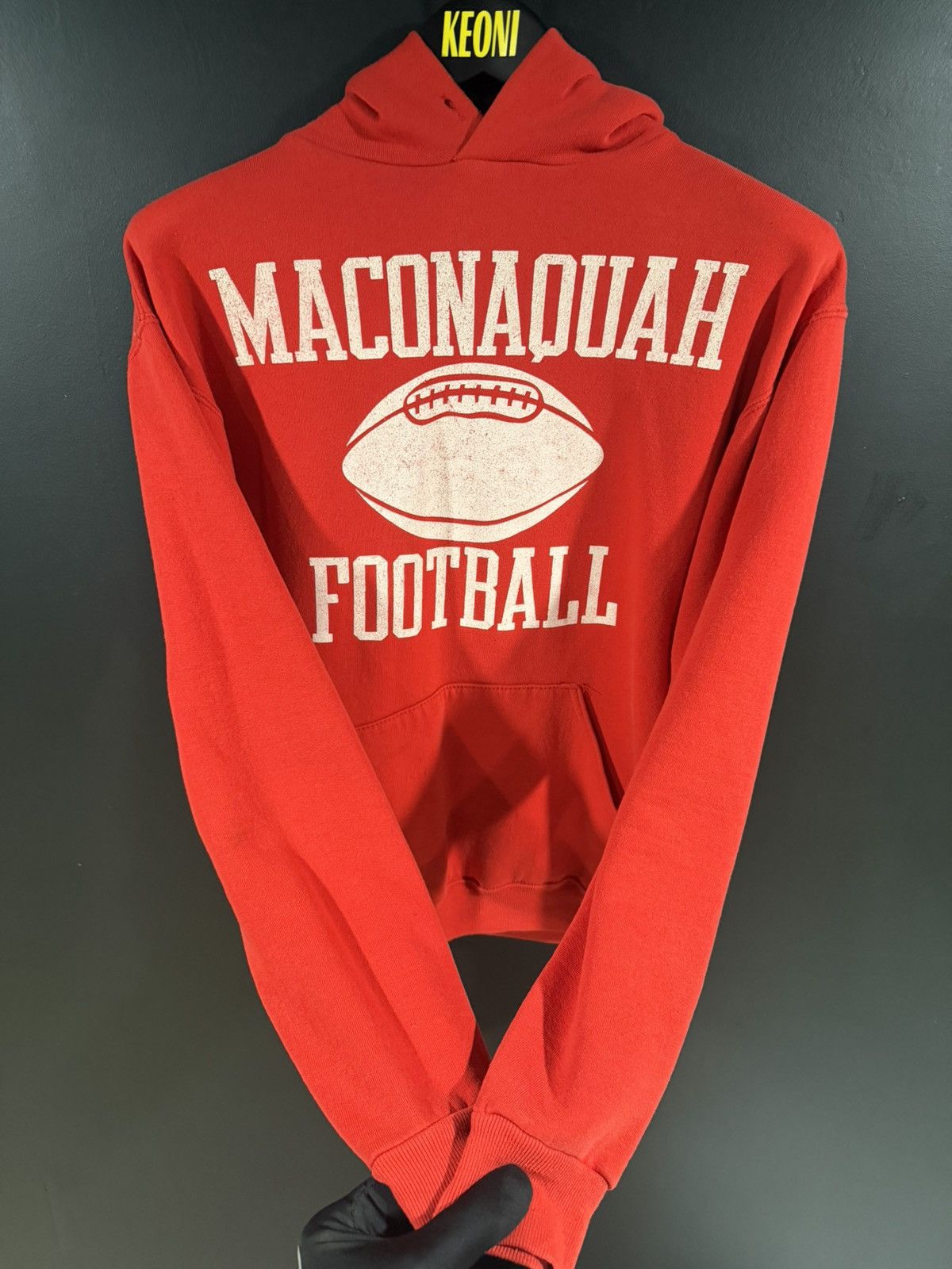 Vintage 1990s Vintage Maconaquah Football Grunge Distressed Hoodie L Size US L / EU 52-54 / 3 - 7 Thumbnail