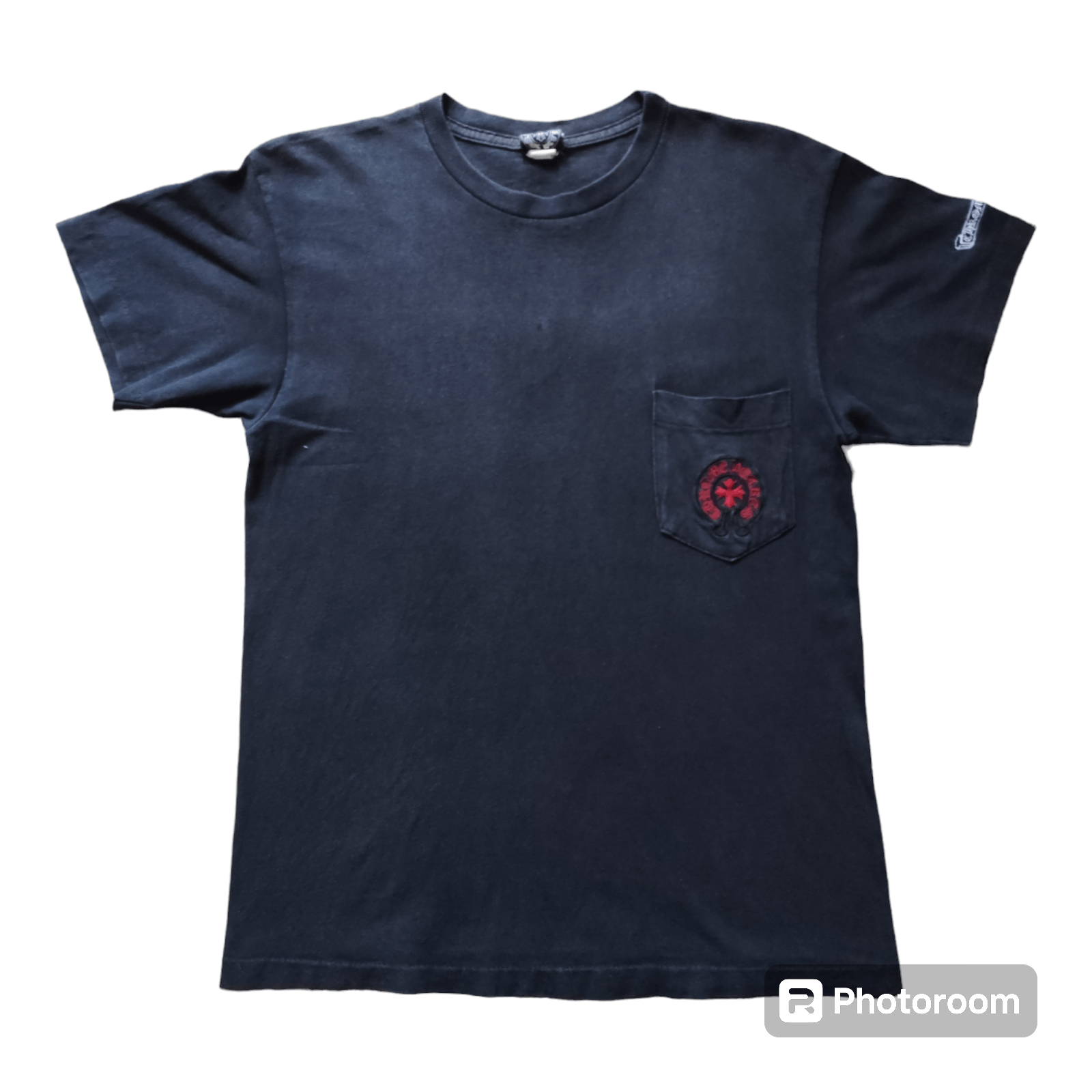 ◆希少品♪【CHROME HEARTS】Y NOT EMBROIDERED POCKET TEE CHROME HEARTS Y NOT Front Logo Embroidered Pocket T shirt M