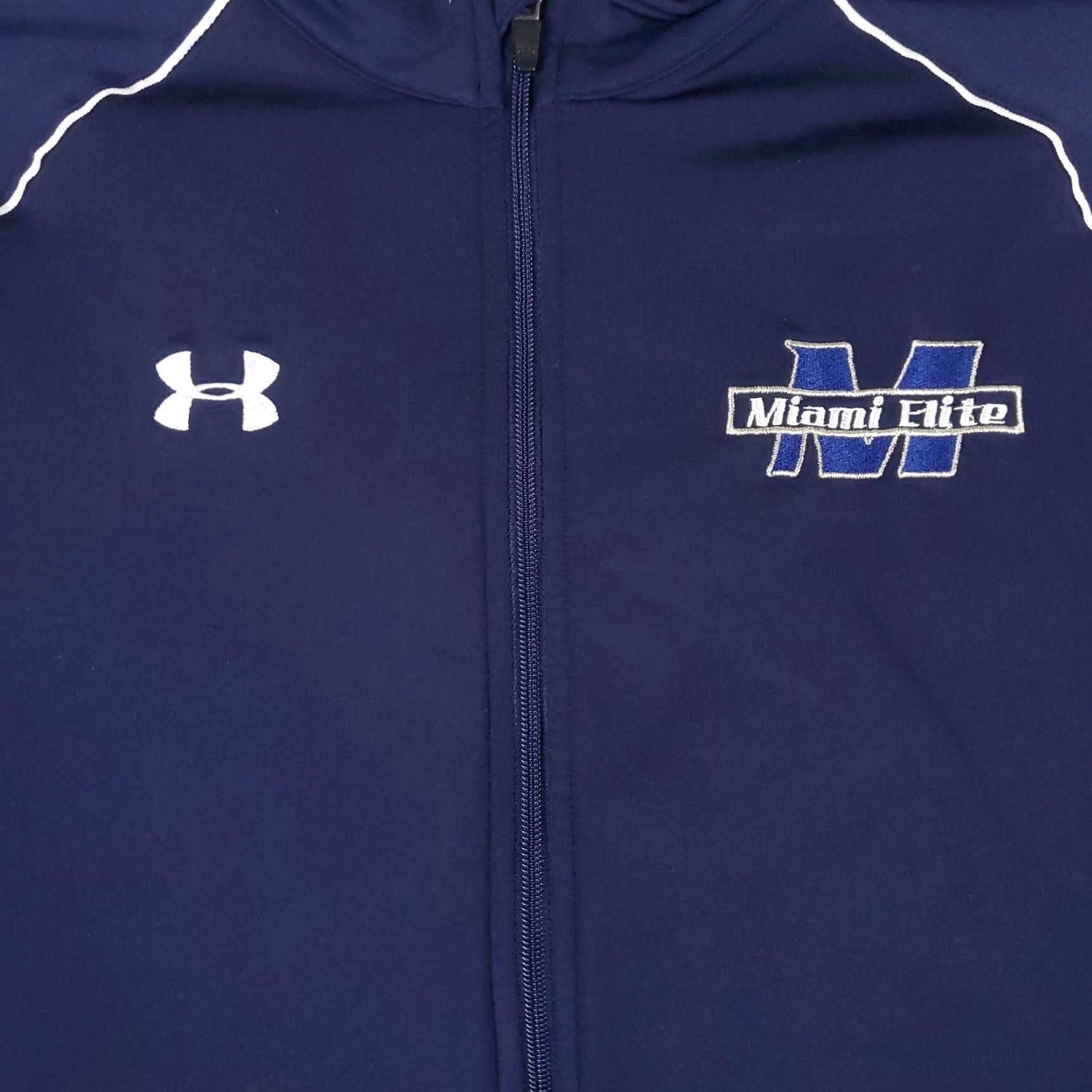 Under Armour VINTAGE Under Armour Jacket Mens XL Navy Blue All Seasons Full Zip Track Sweater Size US XL / EU 56 / 4 - 2 Thumbnail