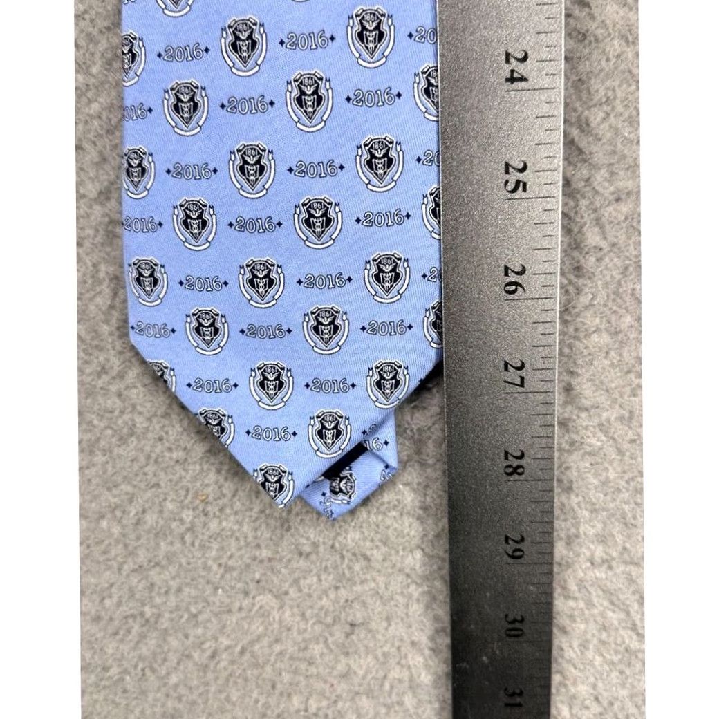 Vineyard Vines Vineyard Vines Silk Tie Necktie Blue 100% Mens One Size Satin Geometric Nautical Preppy NEW Size ONE SIZE - 5 Thumbnail