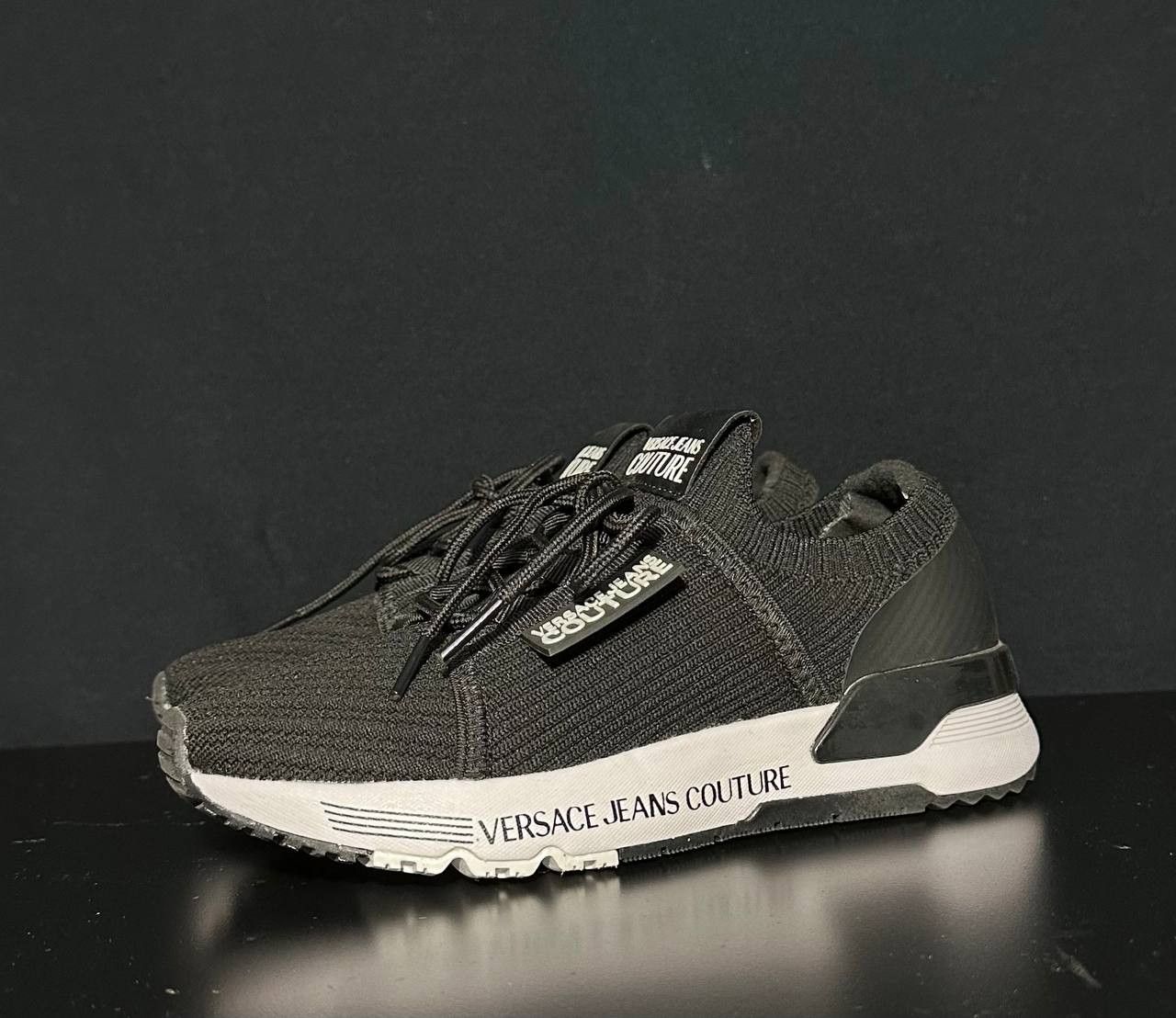 Versace × Versace Jeans Couture NEW! VERSACE jeans couture black dynamic sneakers Size US 4 / IT 34 - 2 Thumbnail