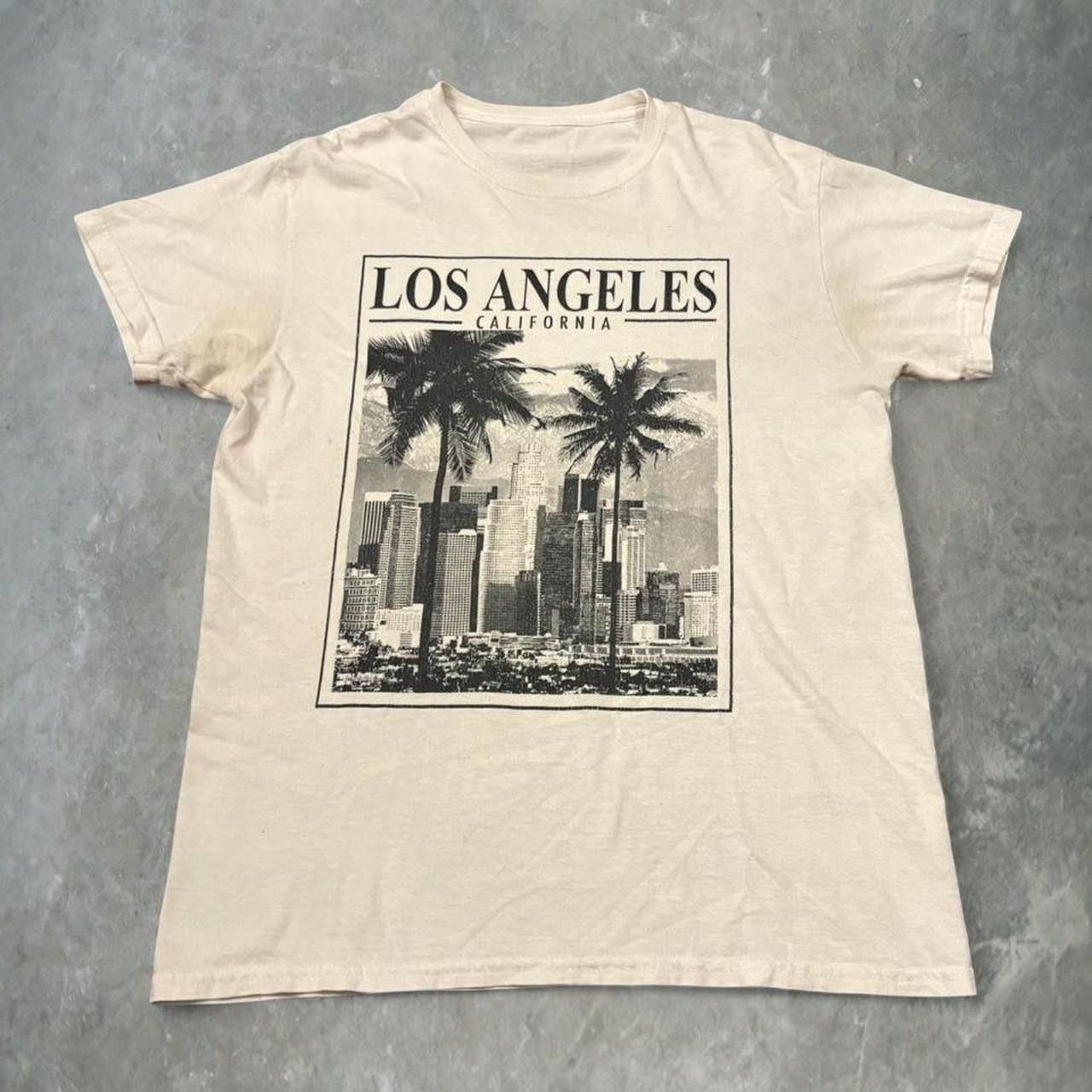 Vintage Crazy Vintage Y2K/2000s Los Angeles California White Graphic Tee! Size US S / EU 44-46 / 1 - 1 Thumbnail
