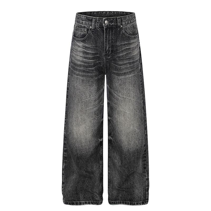 Vintage Vintage-Washed Straight-Leg Jeans with Faded Whiskering Size US 32 / EU 48 - 1 Thumbnail