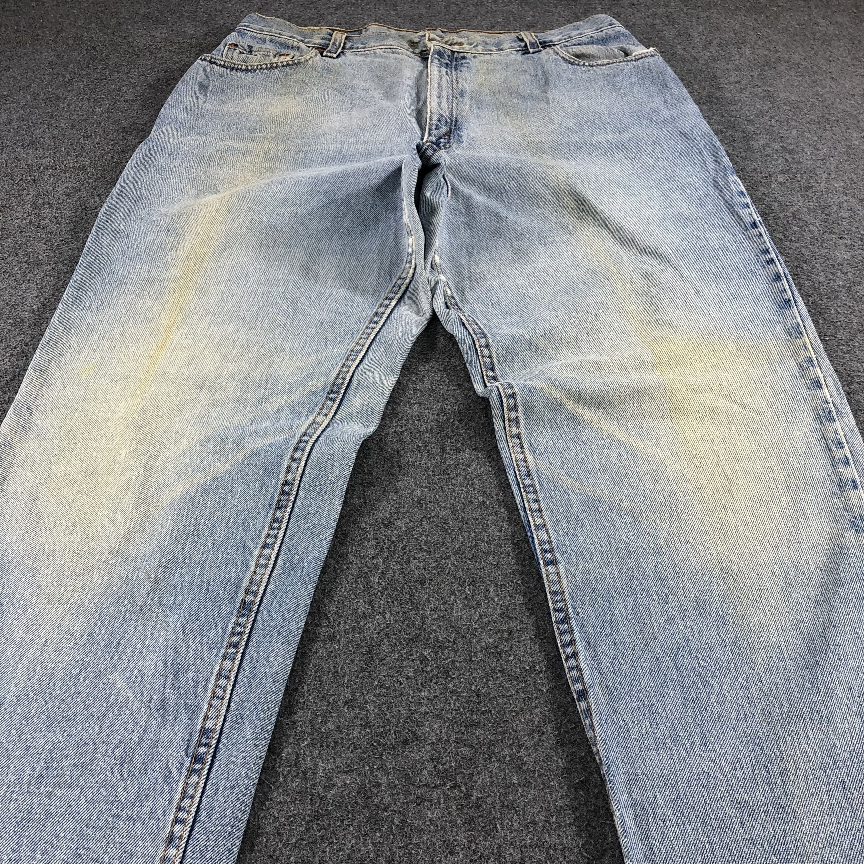 Levi's Vintage Levis 550 Light Wash Jeans-J1285 Size US 35 - 3 Thumbnail