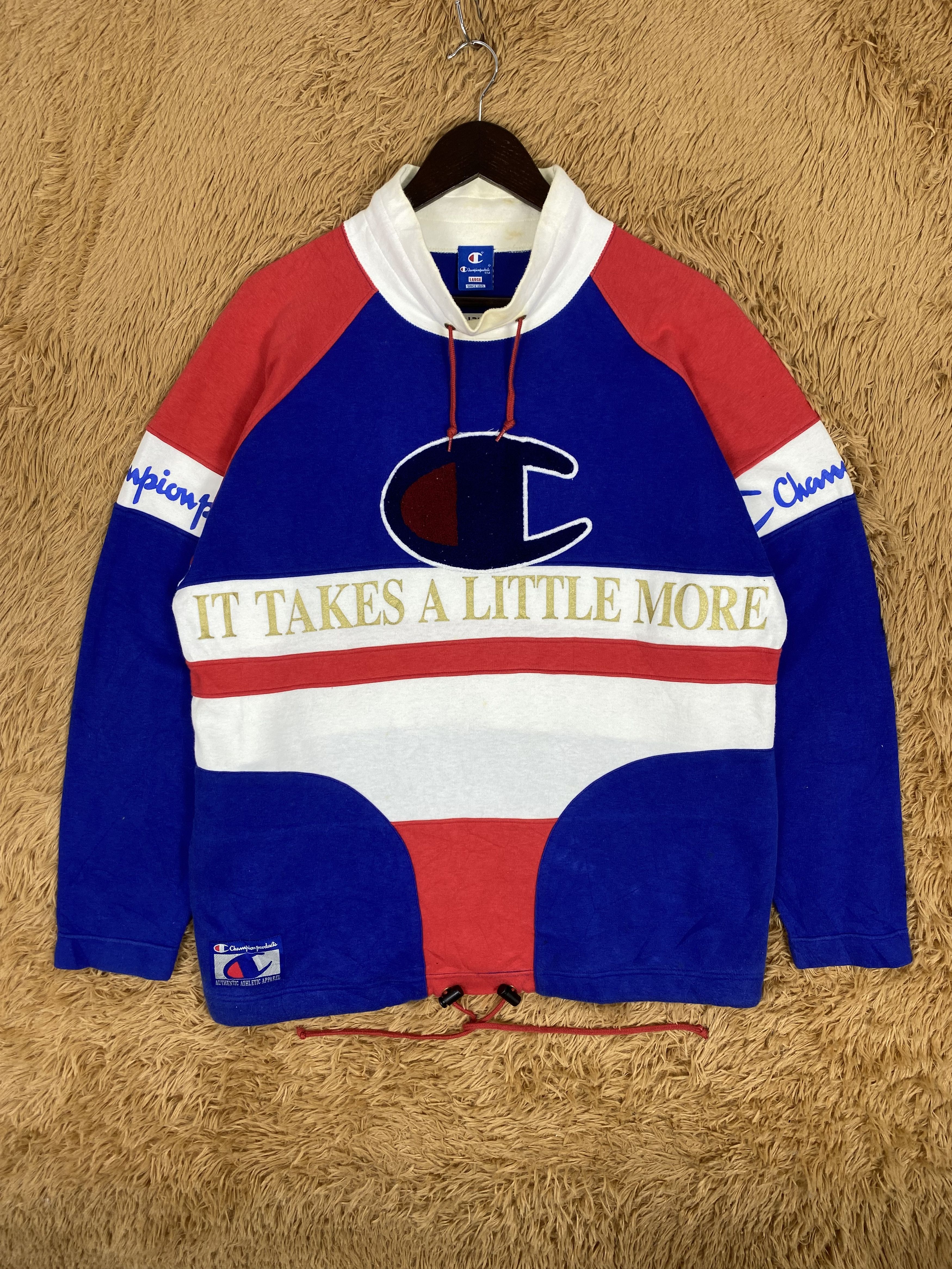 Champion Vintage Champion Big Logo Full Design Sweatshirts PS0137 Size US L / EU 52-54 / 3 - 1 Thumbnail
