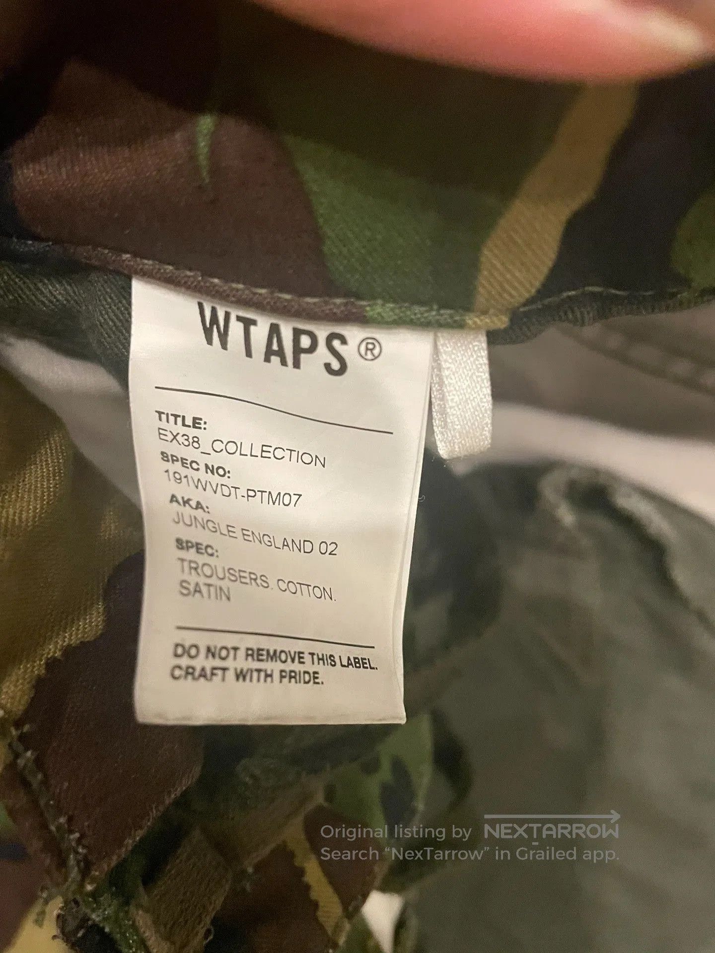 Wtaps WTAPS 19SS Jungle Camo Pants. Size US 26 / EU 42 - 2 Thumbnail