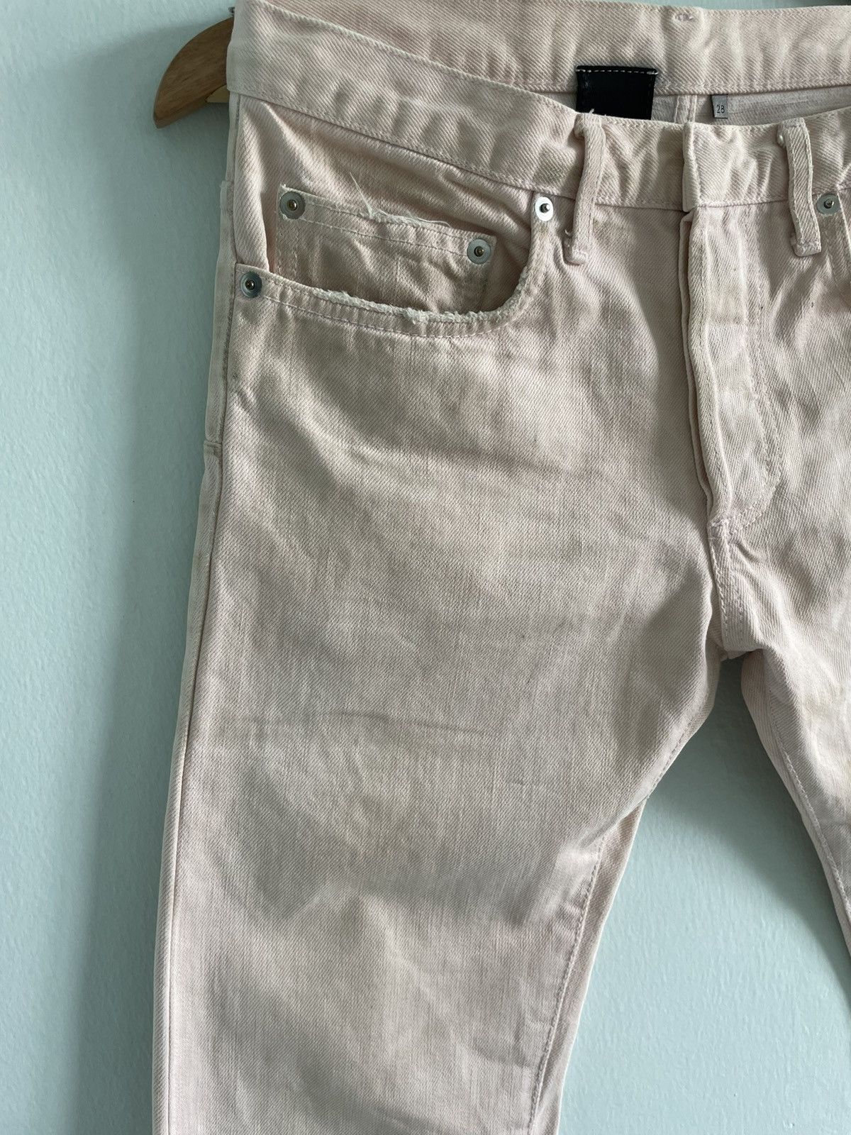 Dior Hedi Slimane White Clawmark Denim Size US 28 / EU 44 - 7 Thumbnail
