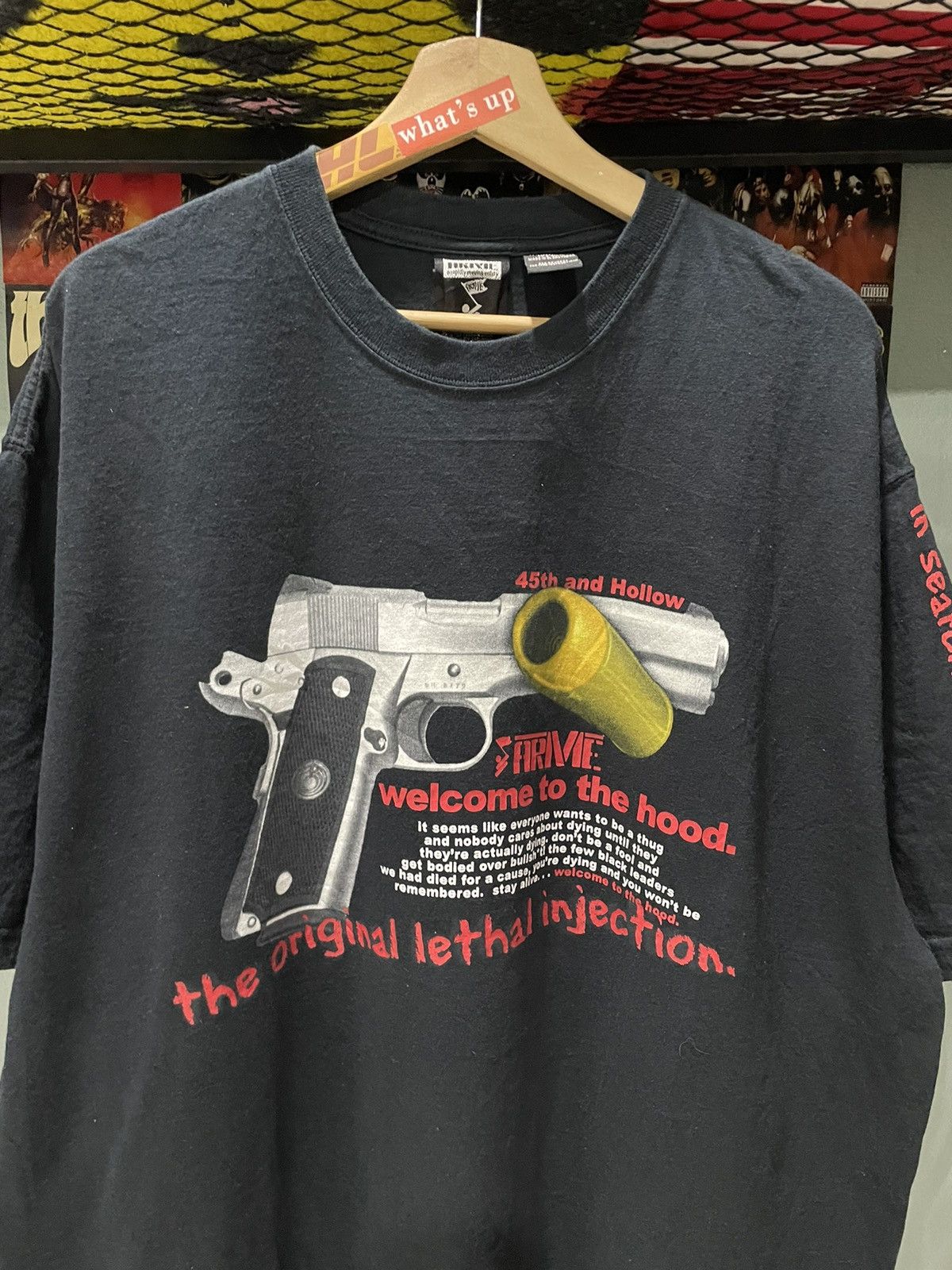 Vintage Vintage Welcome To The Hood Tee Size US XL / EU 56 / 4 - 4 Thumbnail