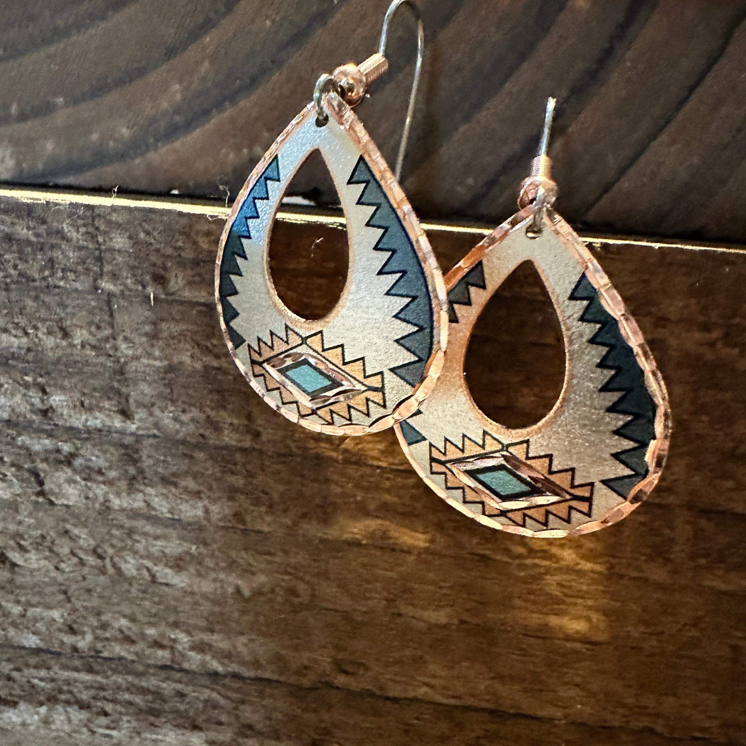 Other Boho Native American Tribal Teal Blue Native Copper Wire Ear Size ONE SIZE - 4 Thumbnail