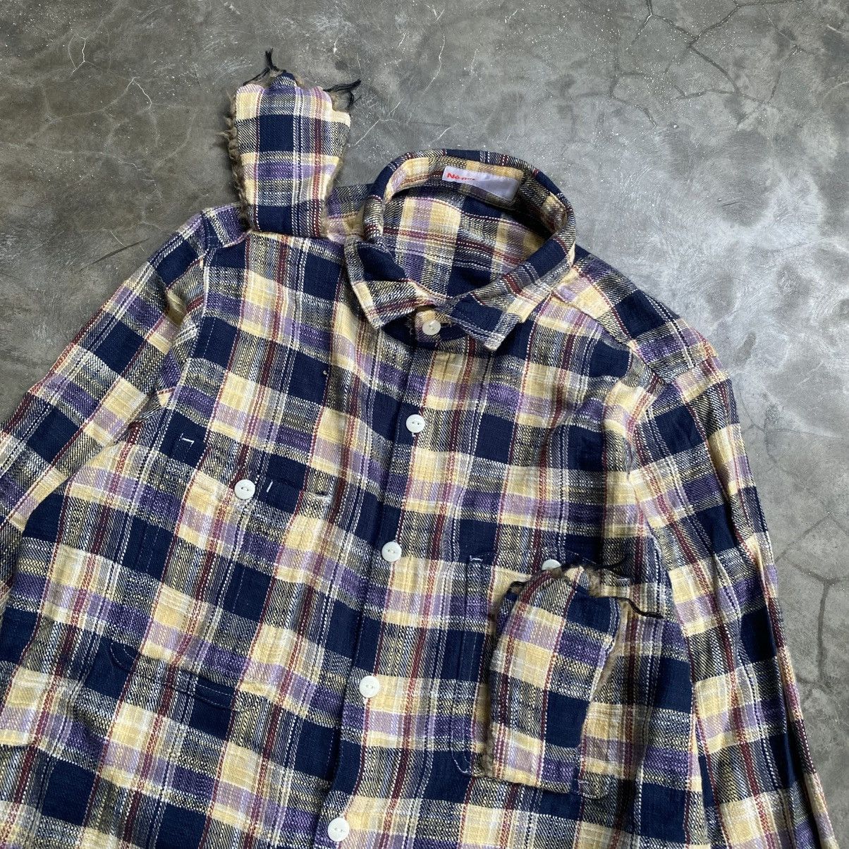 Issey Miyake 2000s Ne-net By Issey Miyake Plaid Button Up Shirts Size US M / EU 48-50 / 2 - 2 Thumbnail