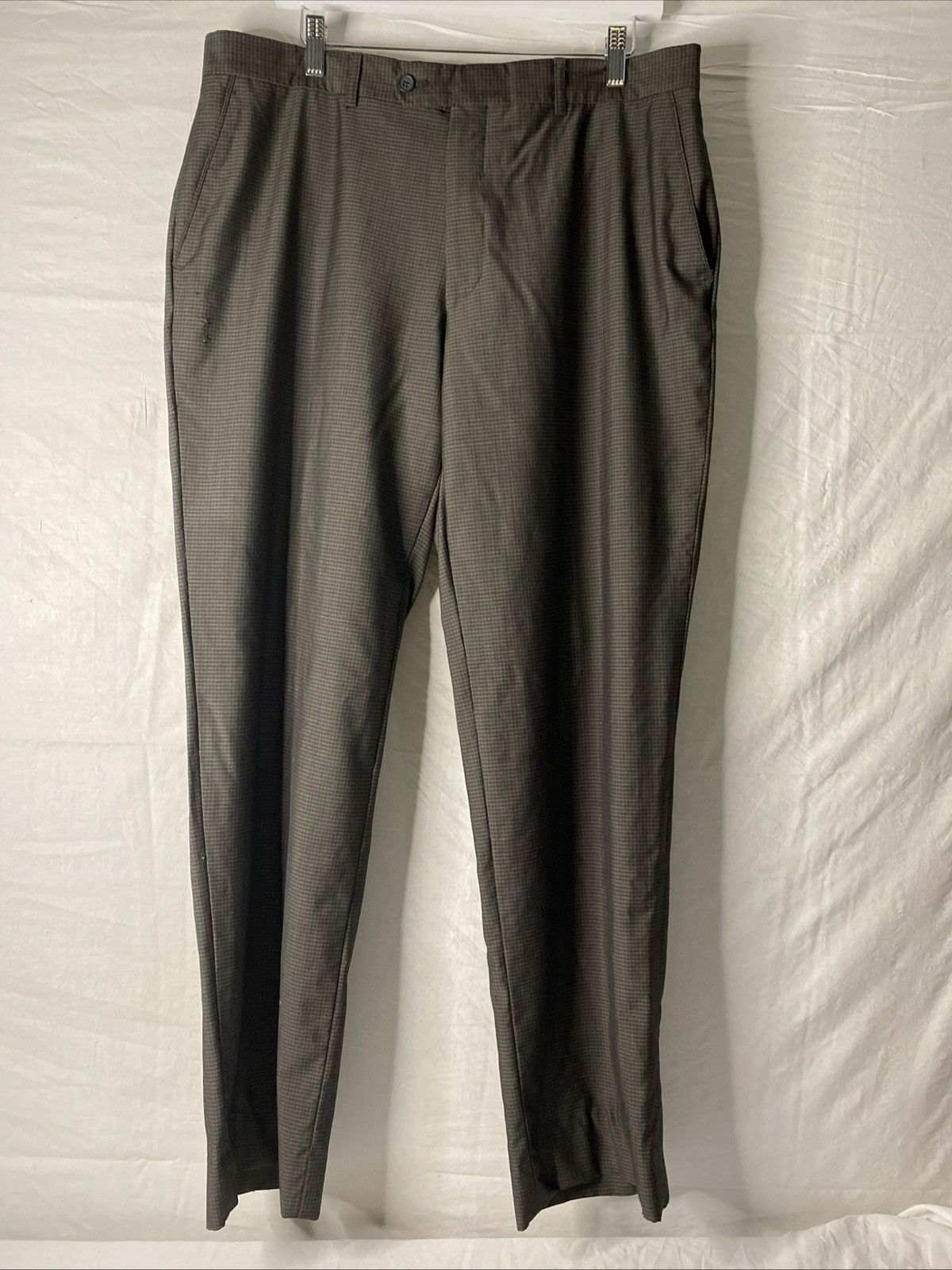Luxe Zignone Linea Naturale Luxe Gray Mens Pants Sz 36 *DEFECT* Size US 36 / EU 52 - 1 Thumbnail