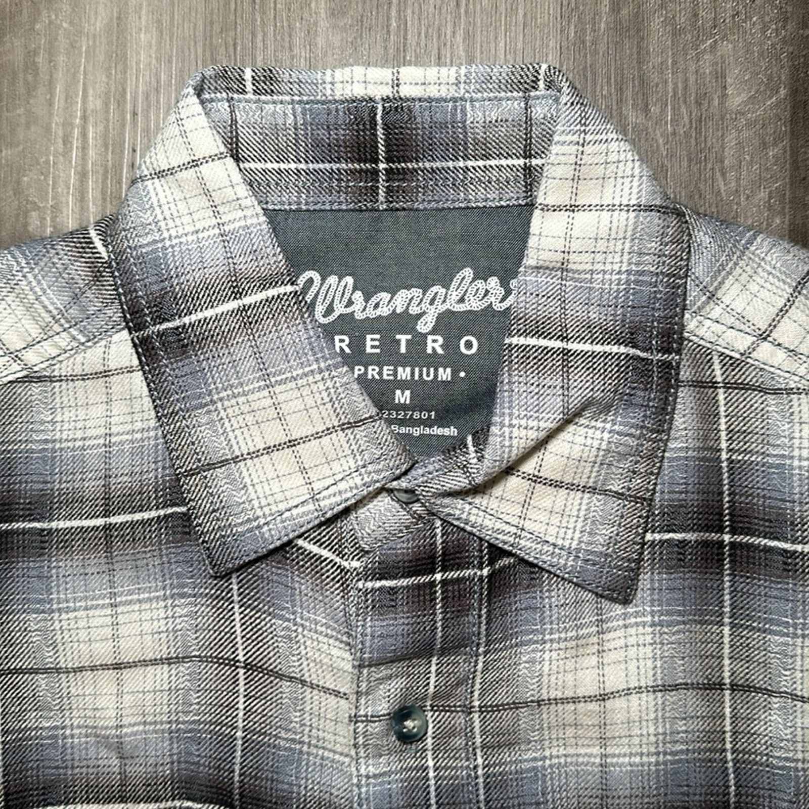 Wrangler Wrangler Retro Premium Western Linen Flannel - M Size US M / EU 48-50 / 2 - 6 Thumbnail