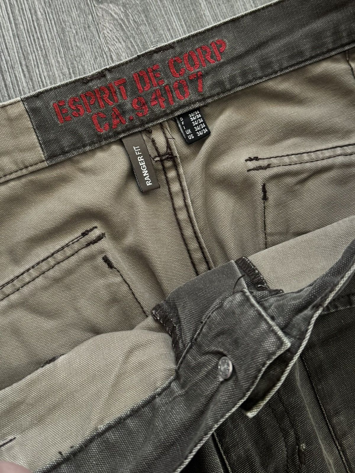 Japanese Brand Y2K Vintage Baggy Pocket Dable Knee Cargo Pants Size US 34 / EU 50 - 6 Thumbnail