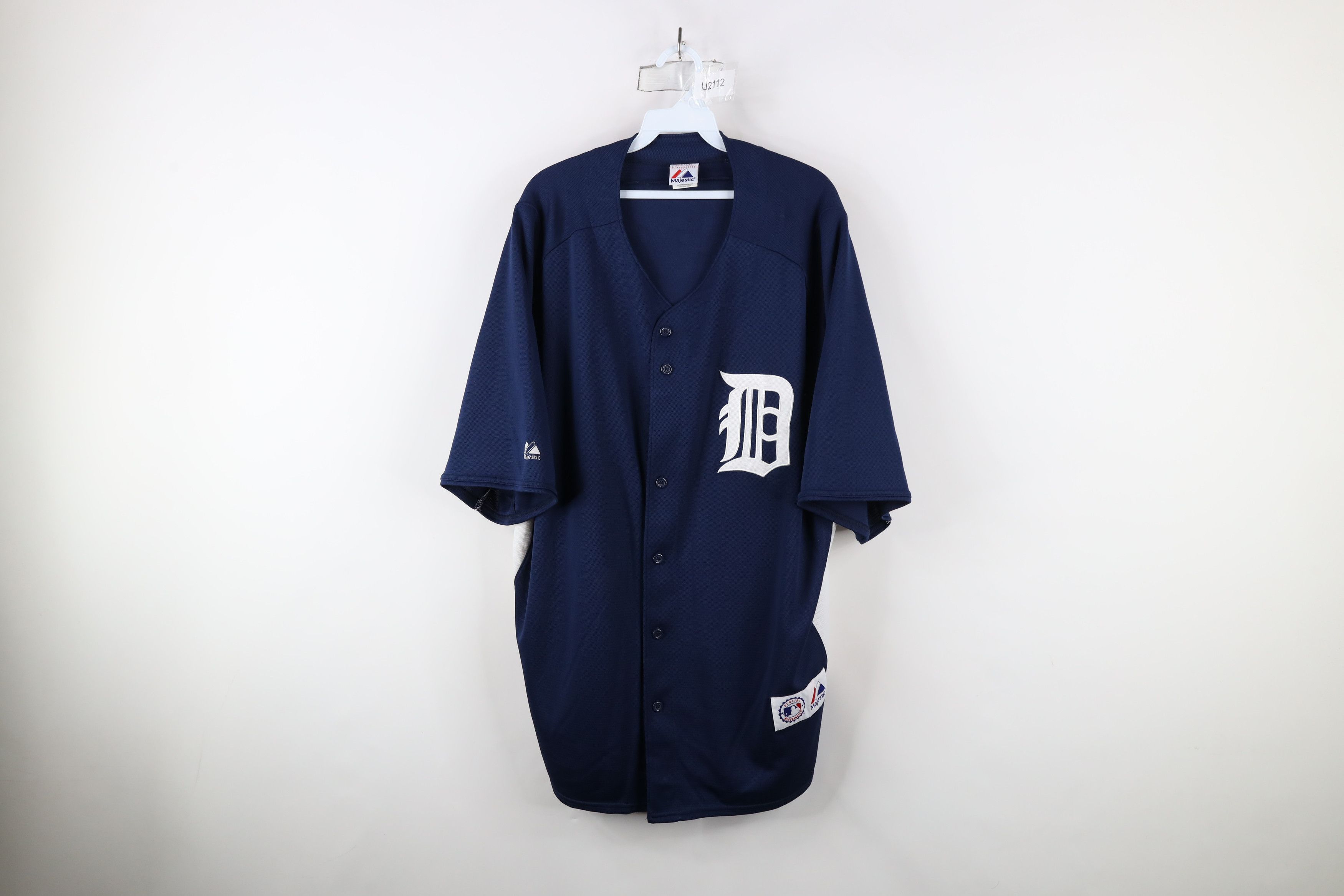 Majestic × Vintage Vintage Majestic Detroit Tigers Baseball Jersey Blue #15 Size US XXL / EU 58 / 5 - 1 Thumbnail