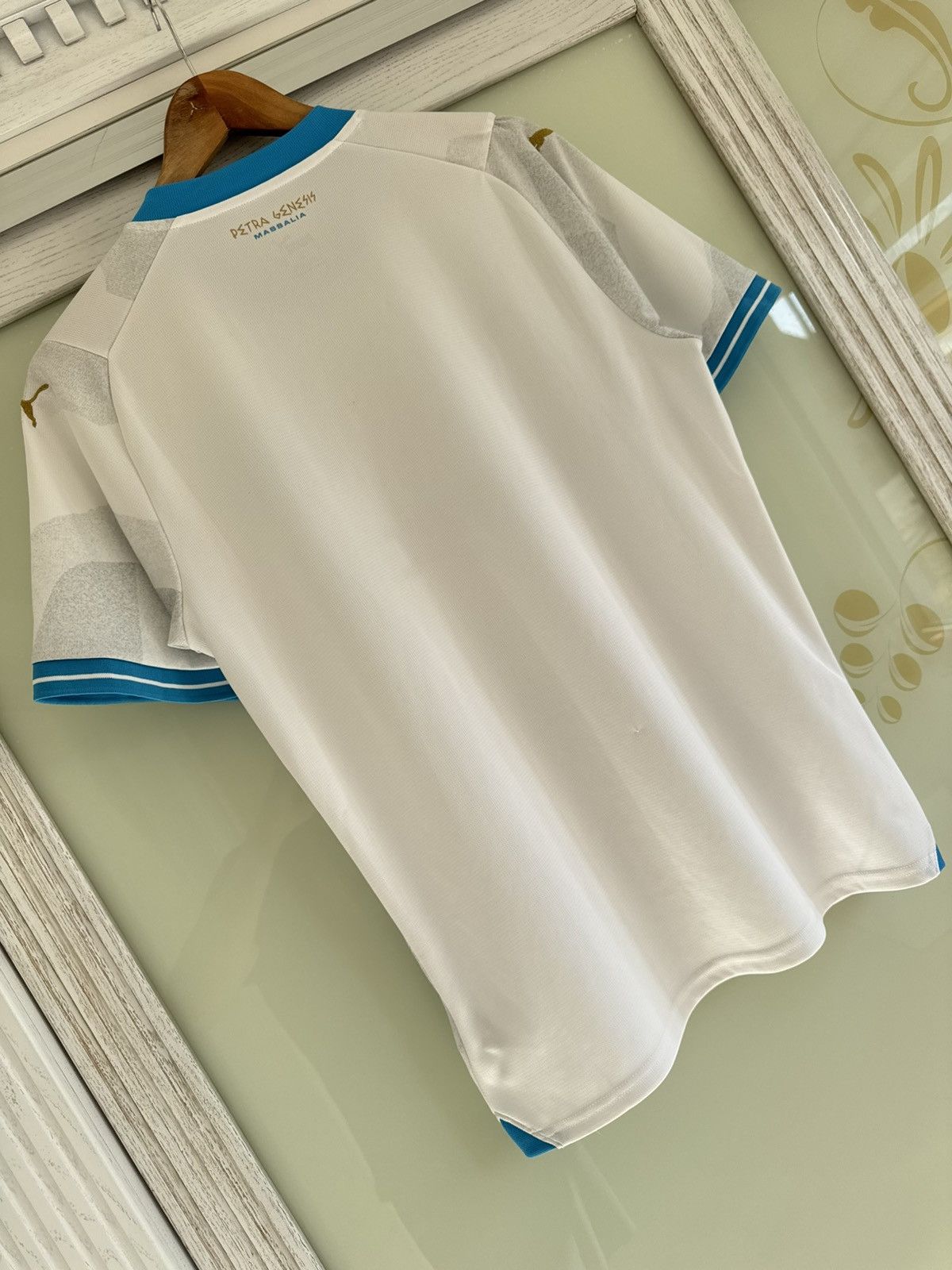 Puma Olympique Marseille 2023-2024 Home Soccer Jersey Shirt Kit Size US M / EU 48-50 / 2 - 8 Thumbnail