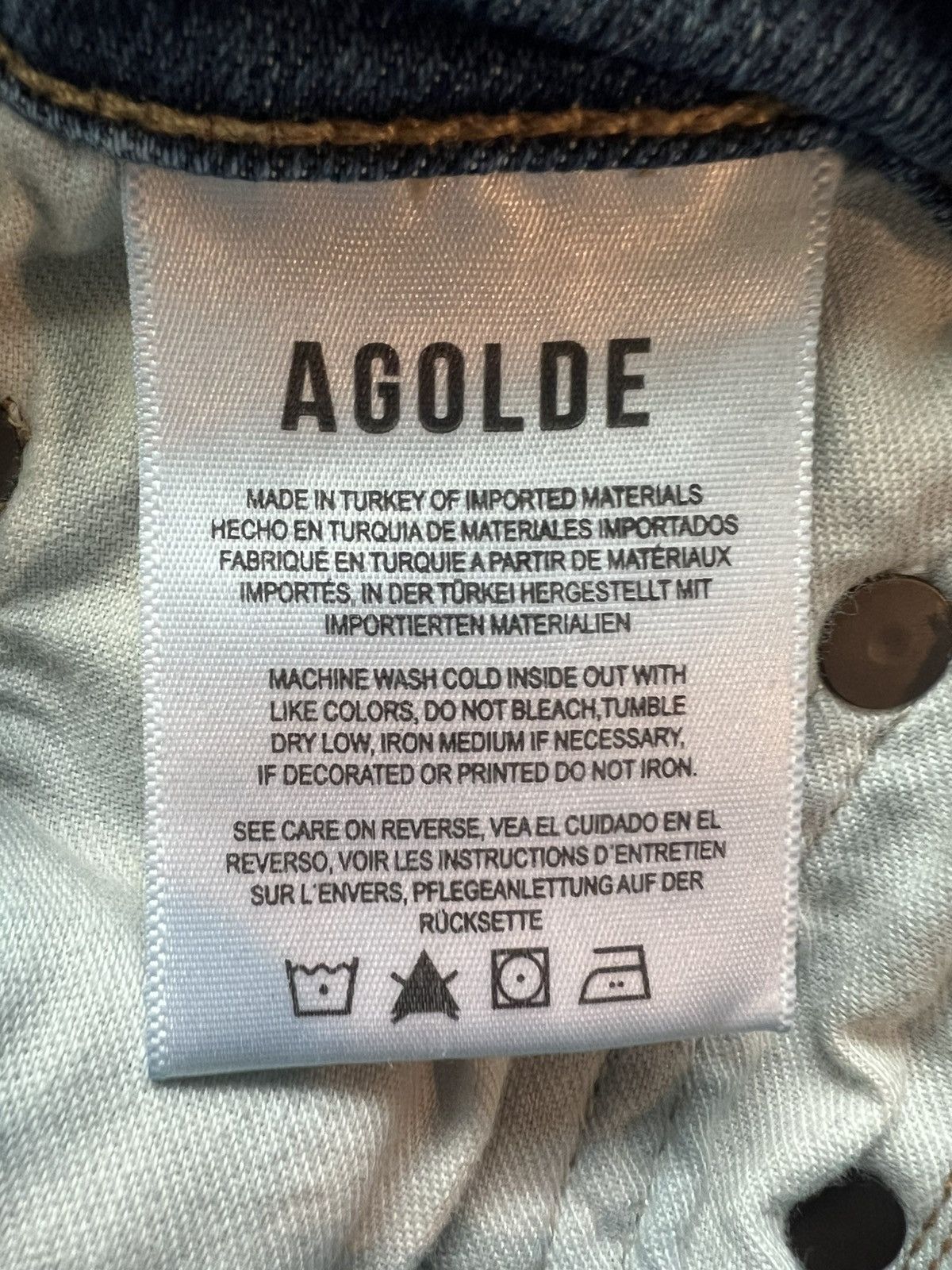 Agolde AGOLDE 90s Pinch Waist Distressed Straight Leg Jeans Size 26 Size 26" / US 2 / IT 38 - 4 Thumbnail