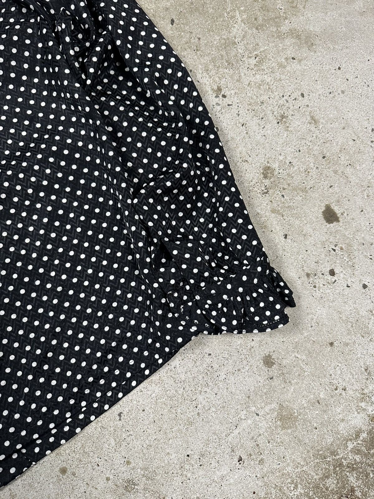 Japanese Brand × Vintage Vintage 90s Evance Tokyo Polka Dot Avant Garde Shirt Size XS / US 0-2 / IT 36-38 - 12 Thumbnail