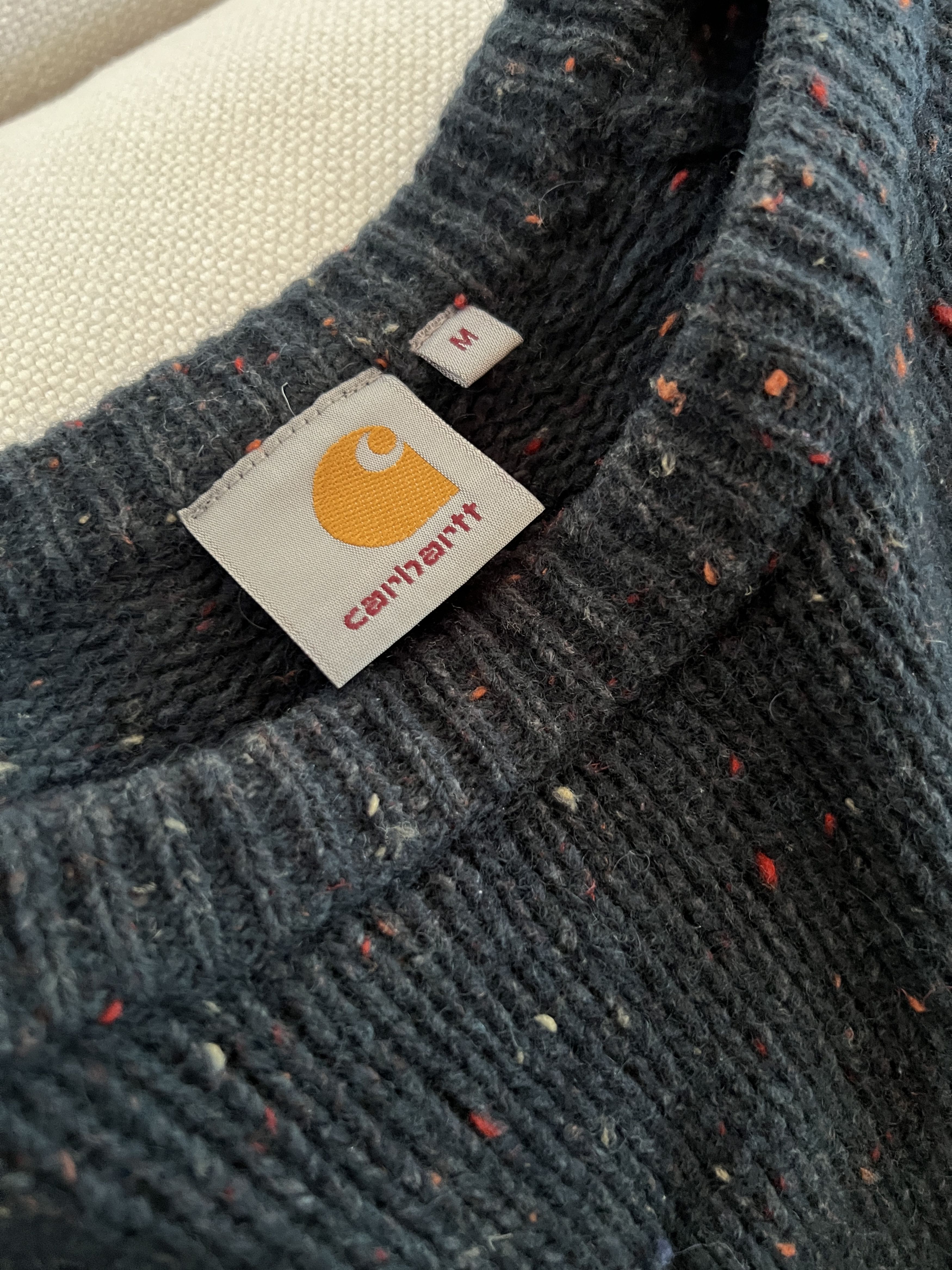 Carhartt Carhartt Anglistic Sweater • Dark Blue Heather • Speckled Size US M / EU 48-50 / 2 - 5 Thumbnail