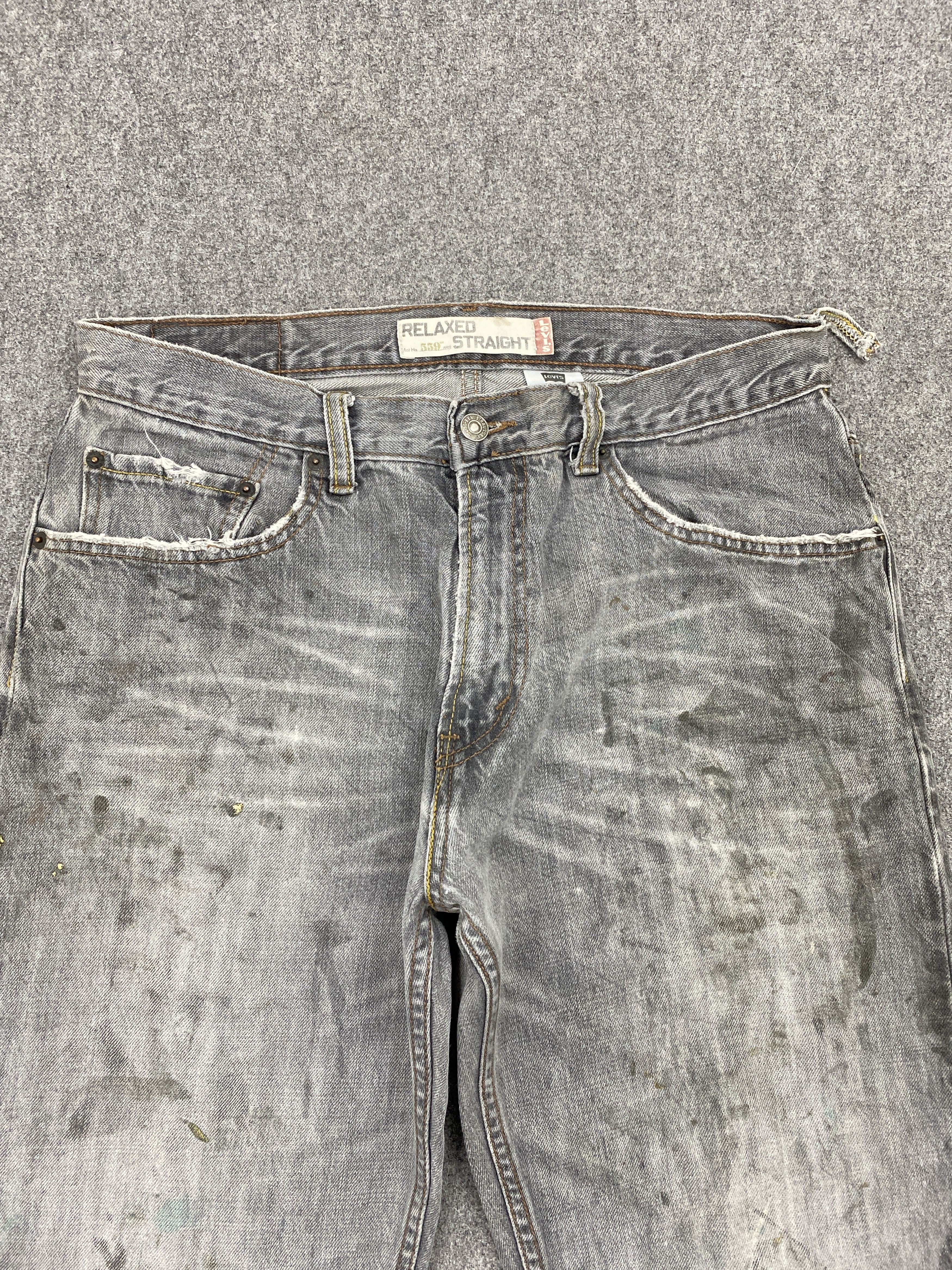Levi's Distressed Vintage Levis 559 Splatter Paint Jeans DP2680 Size US 32 / EU 48 - 2 Thumbnail
