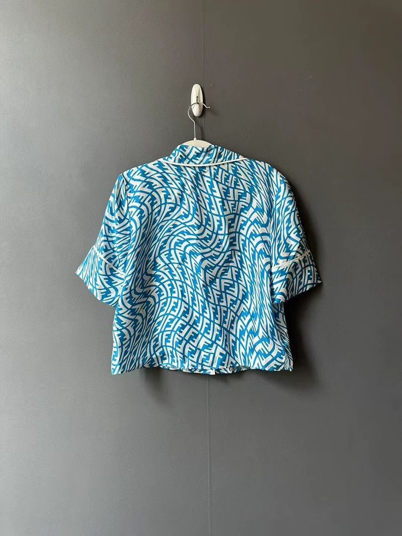 Fendi Fendi size 36 Full-printed short-sleeved shirt Size US XXS / EU 40 - 2 Thumbnail