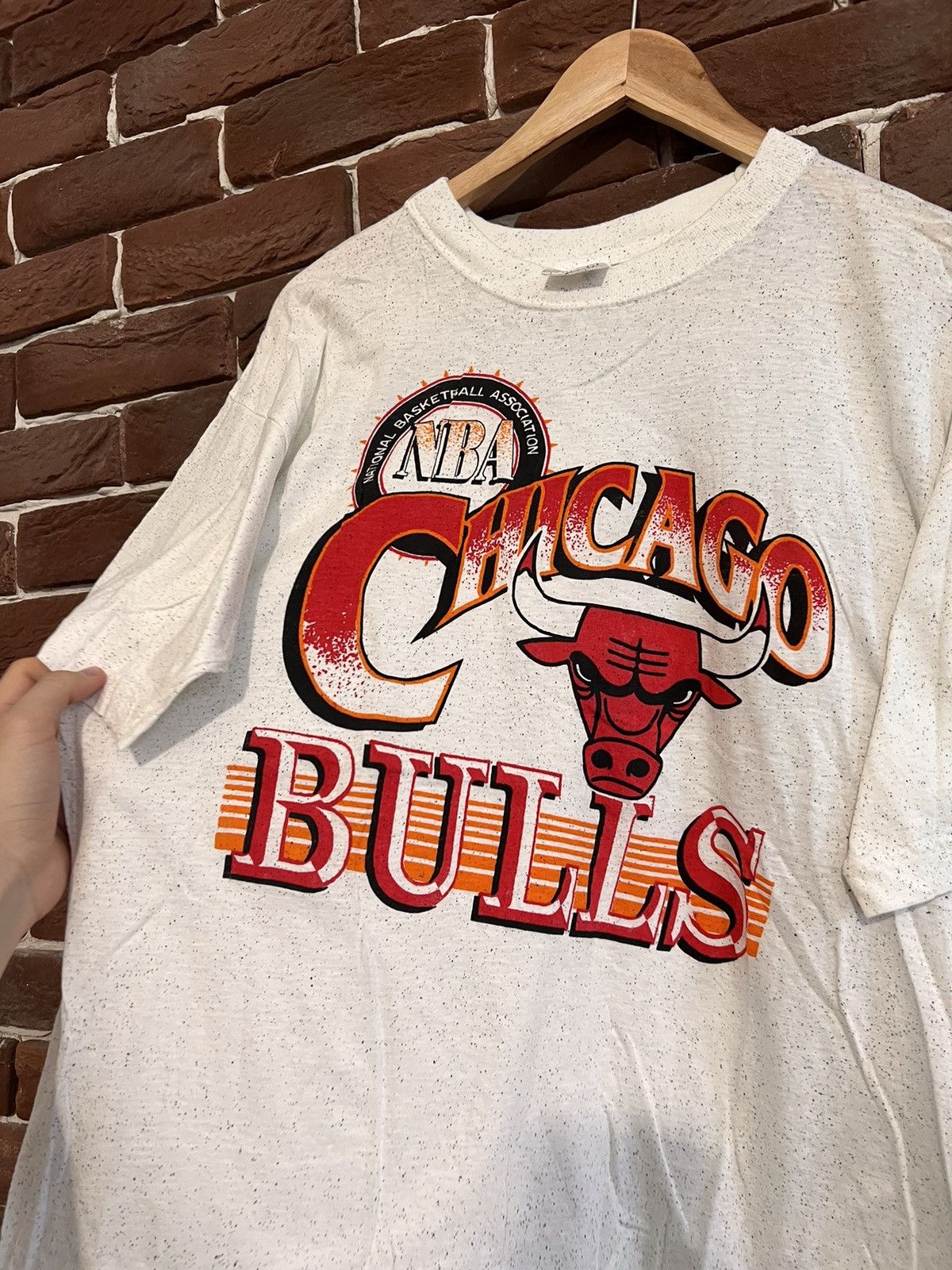 NBA Vintage 90s Magic Chicago Bulls Basketball NBA Tee Jordan Size US L / EU 52-54 / 3 - 2 Thumbnail
