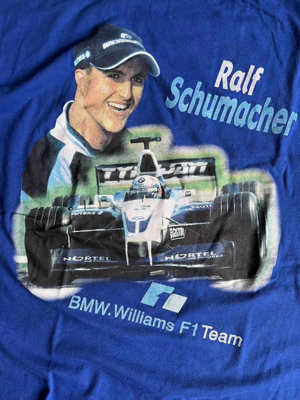 Formula 1 × Vintage Vintage 90s Ralf Schumacher BMW Williams F1 Racing Team Tee Size US XXL / EU 58 / 5 - 2 Thumbnail